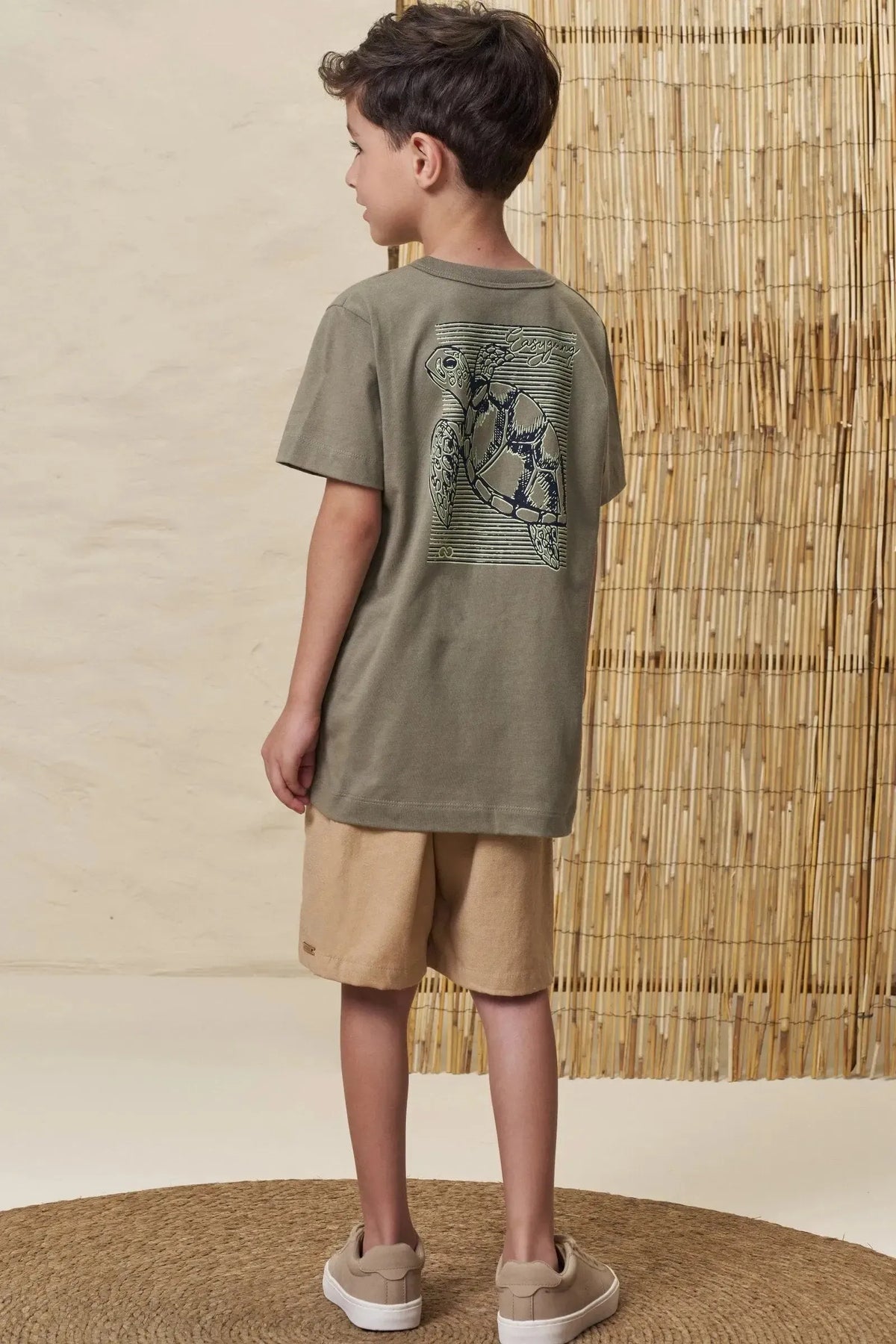 Camiseta em Meia Malha 98754 LucBoo Infantil Menino
