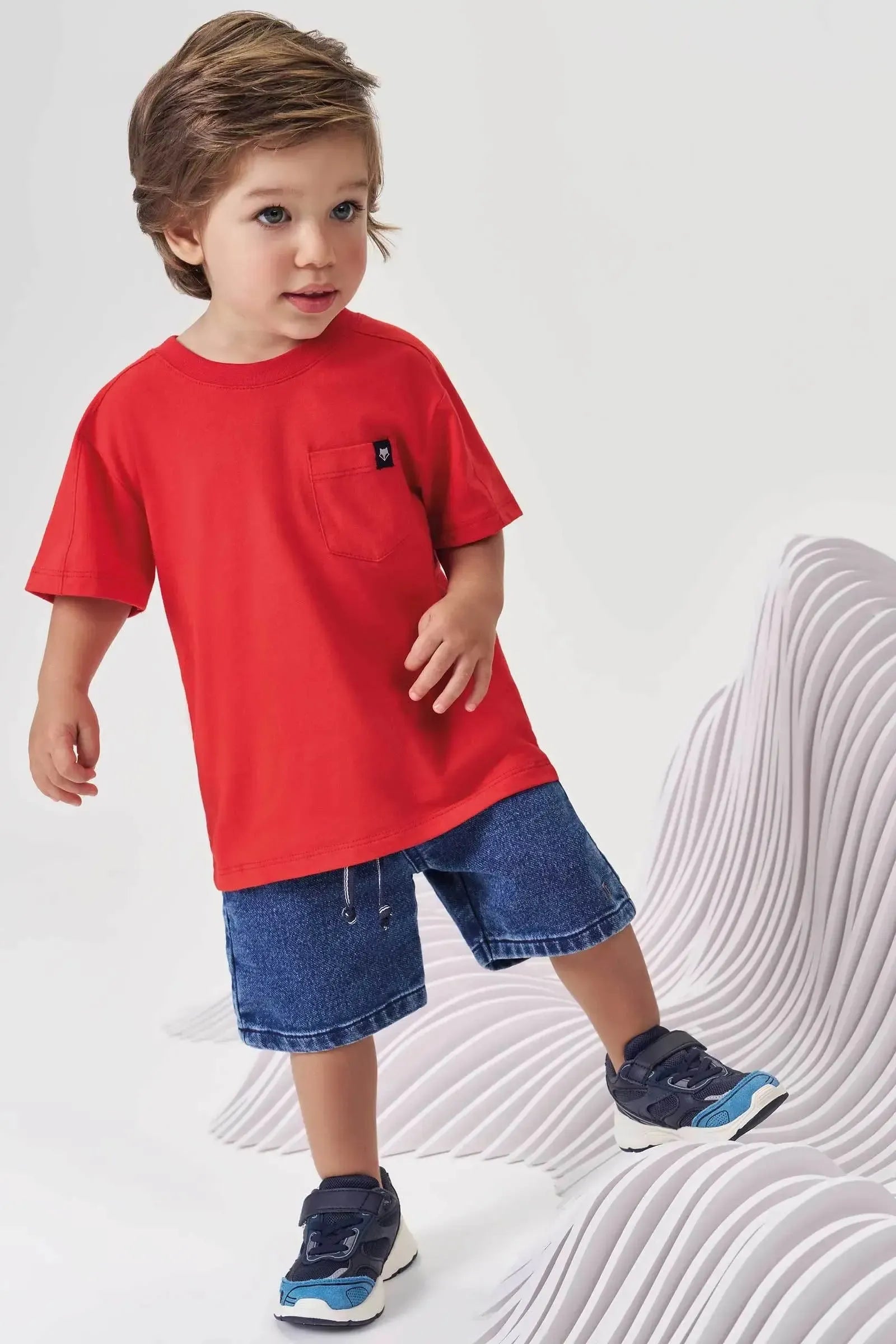 Camiseta em Meia Malha 99214 Johnny Fox Teen Menino