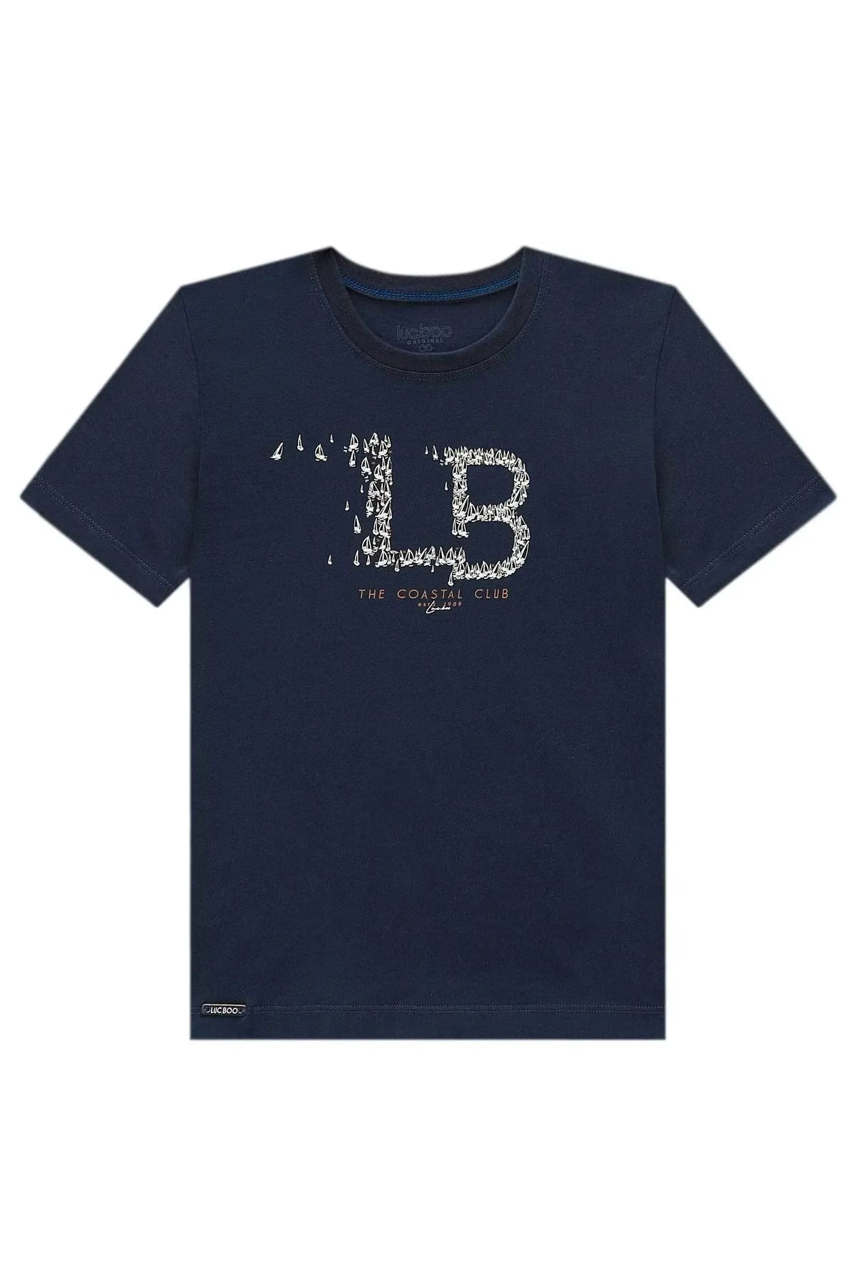 Camiseta em Meia Malha 99270 LucBoo Infantil Menino