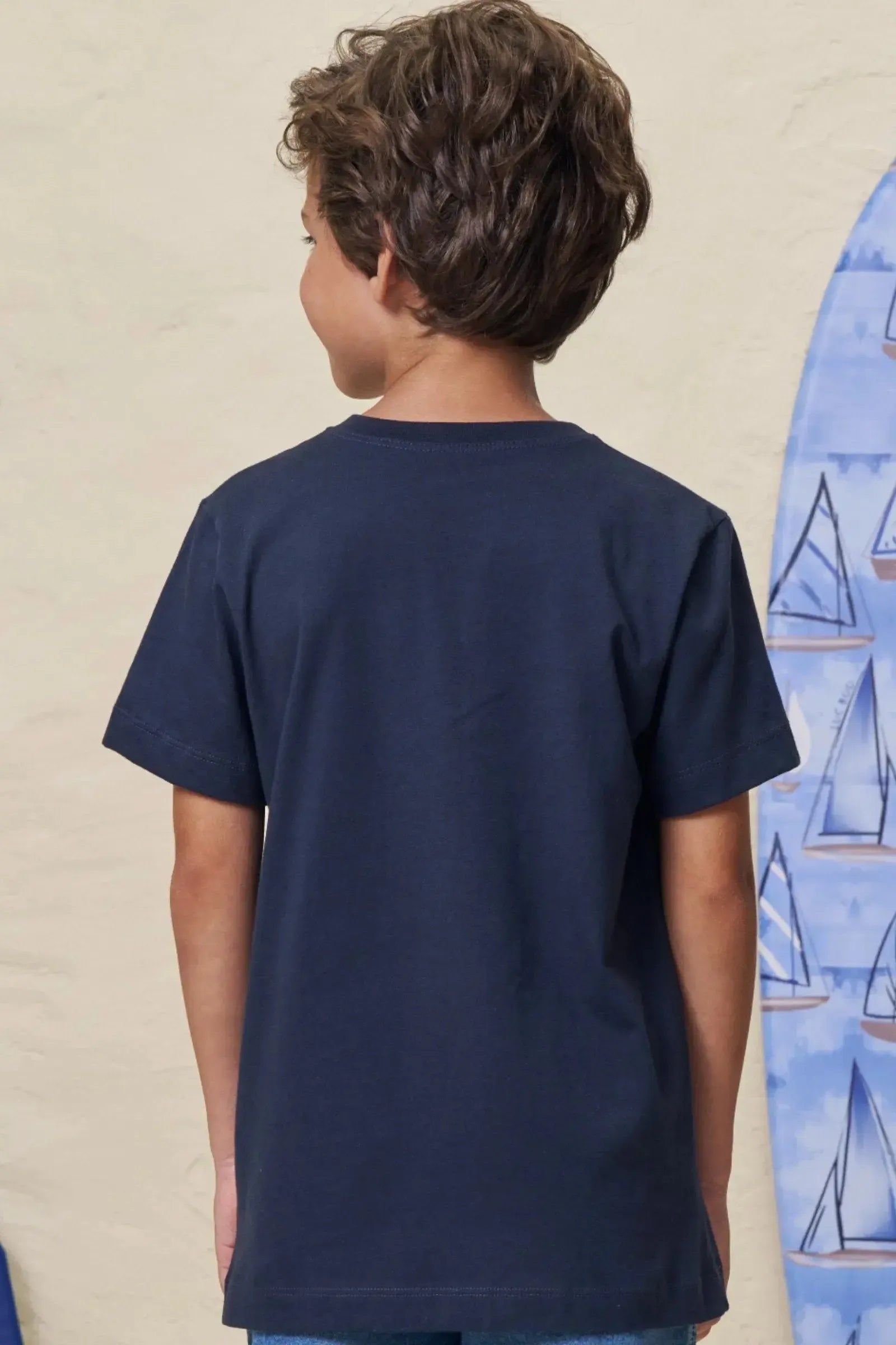 Camiseta em Meia Malha 99270 LucBoo Infantil Menino