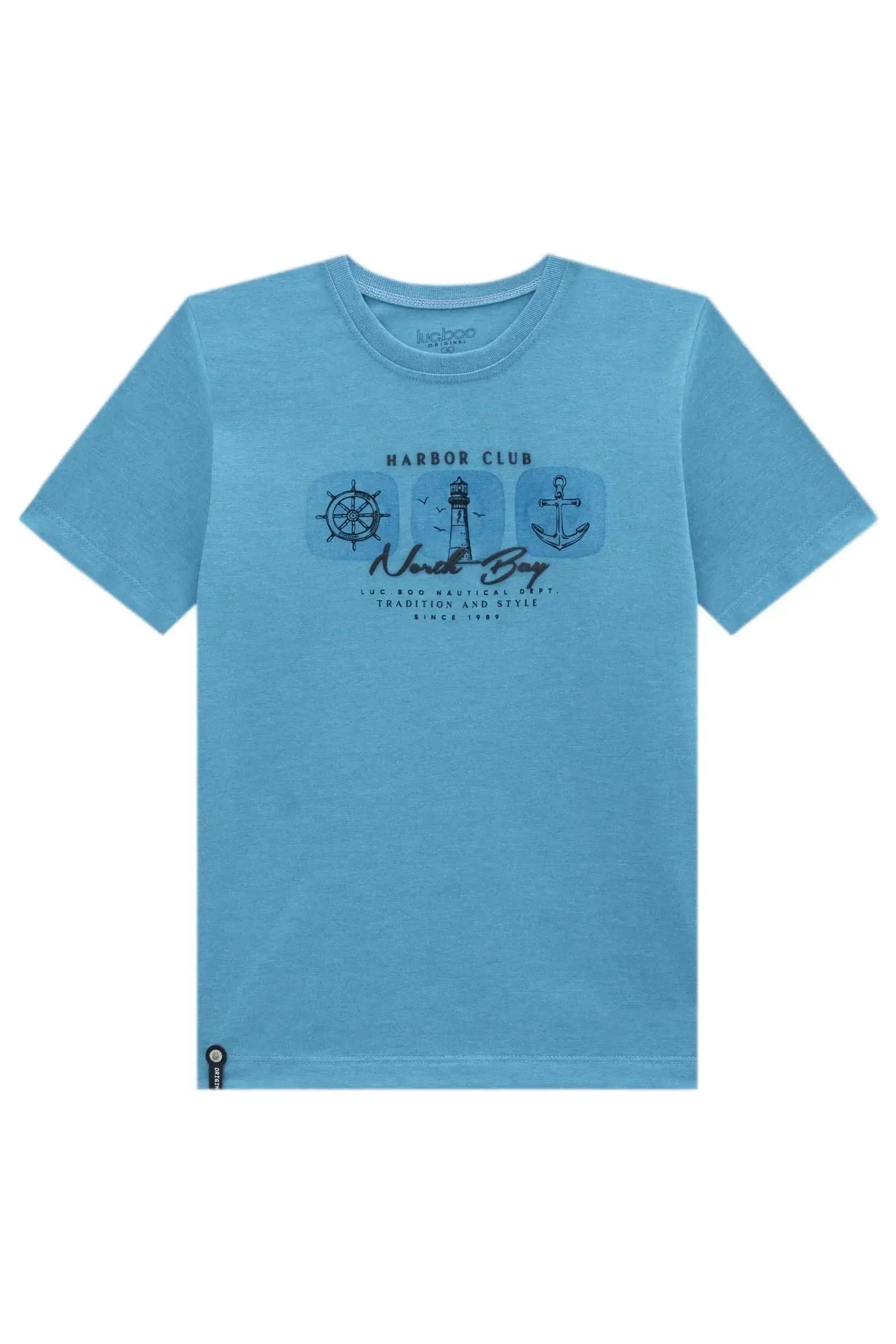 Camiseta em Meia Malha 99627 LucBoo Infantil Menino