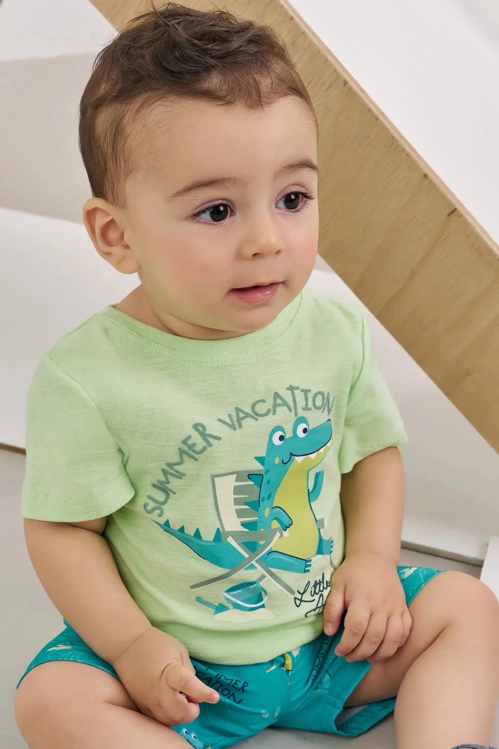 Camiseta em Meia Malha Flamê 86340 Johnny Fox Bebê Menino