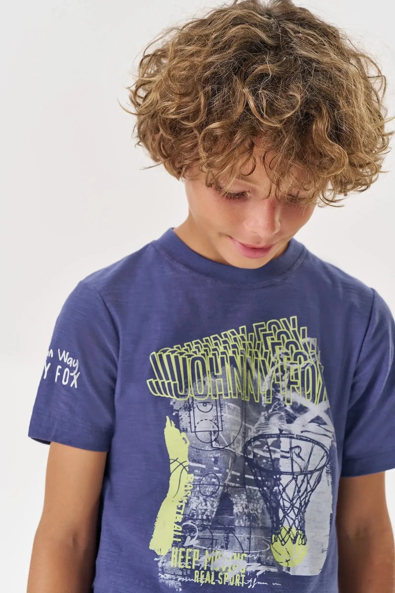 Camiseta em Meia Malha Flamê 88611 Johnny Fox Teen Menino