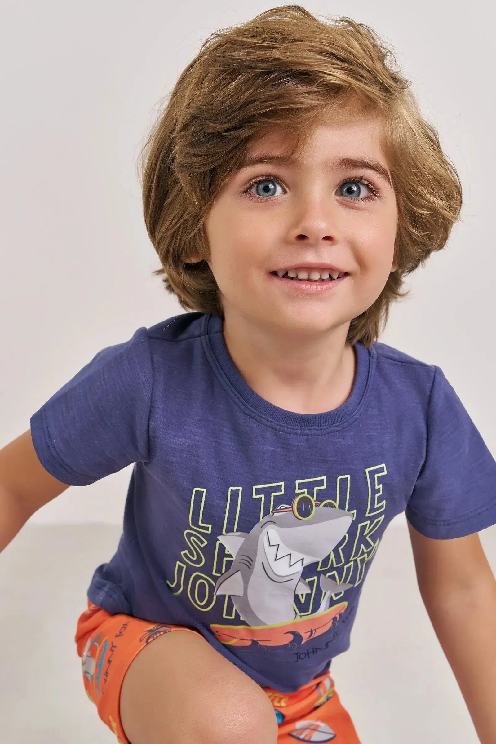 Camiseta em Meia Malha Flamê 88781 Johnny Fox Bebê Menino