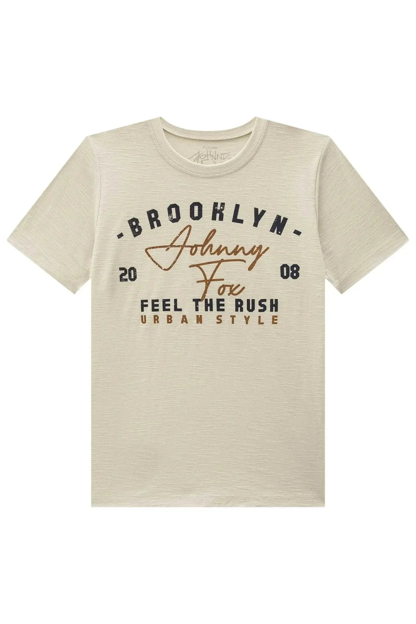 Camiseta em Meia Malha Flamê 92628 Johnny Fox Teen Menino