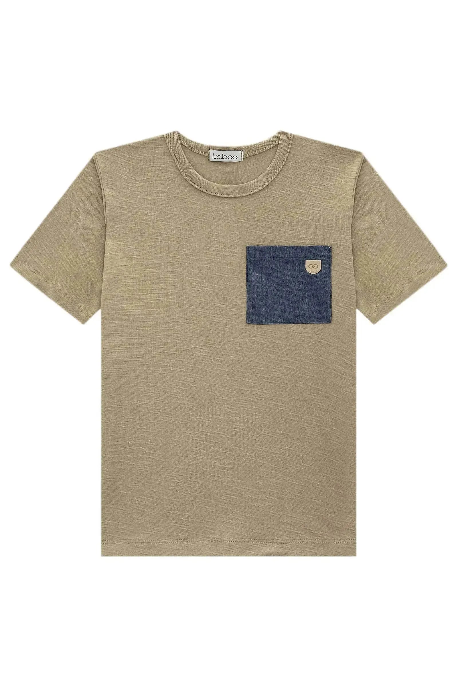 Camiseta em Meia Malha Flamê 98748 LucBoo Infantil Menino