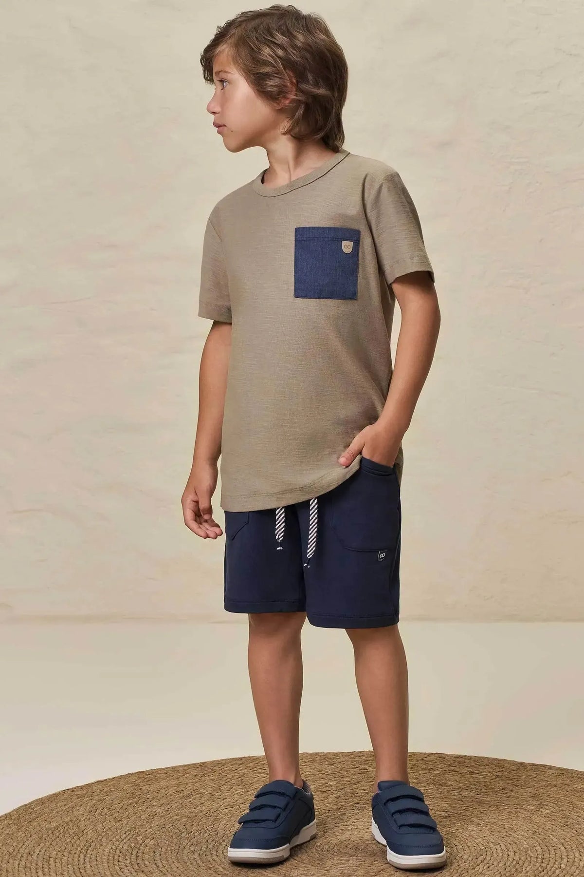 Camiseta em Meia Malha Flamê 98748 LucBoo Infantil Menino