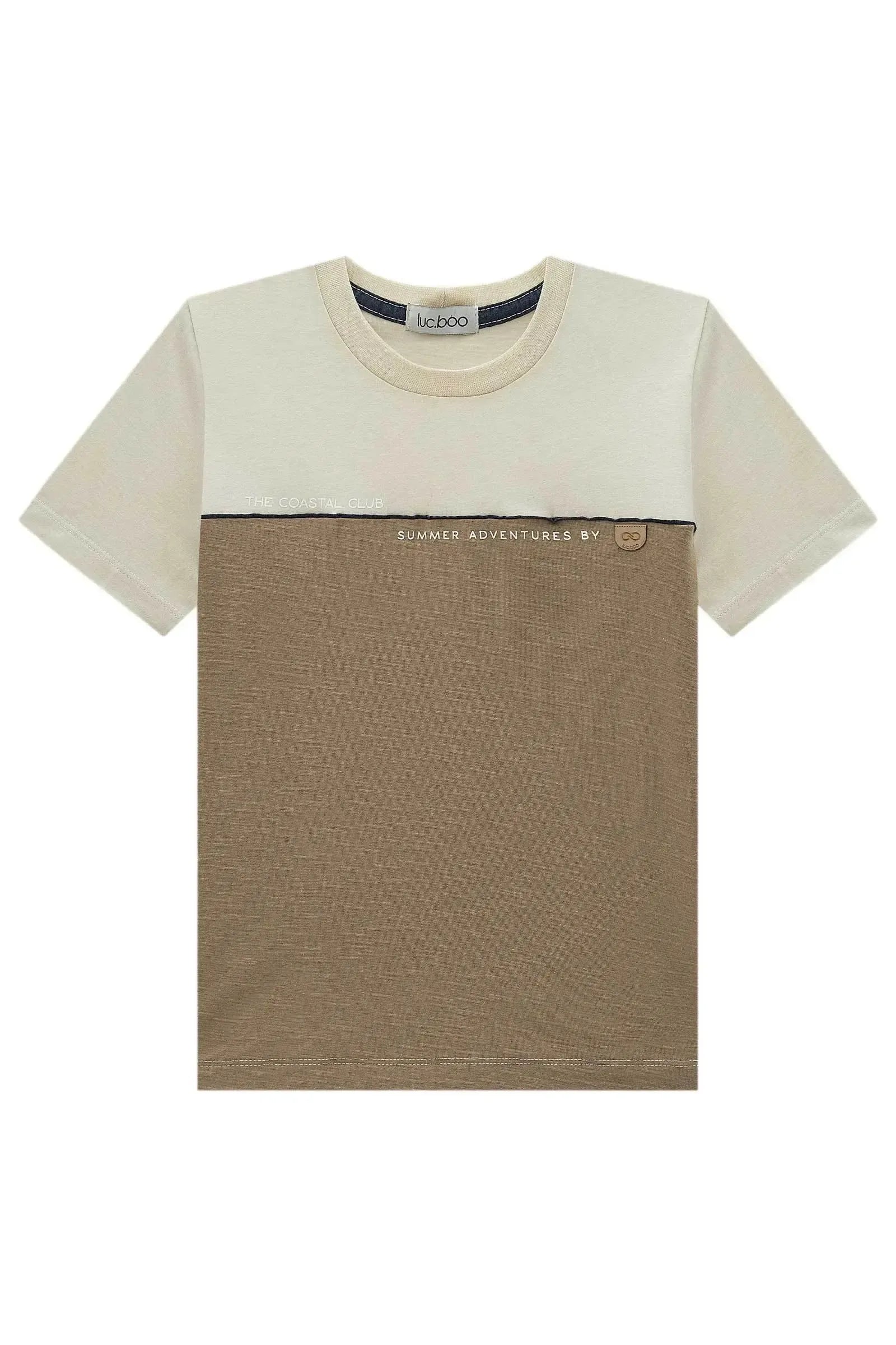 Camiseta em Meia Malha Flamê 98757 LucBoo Infantil Menino
