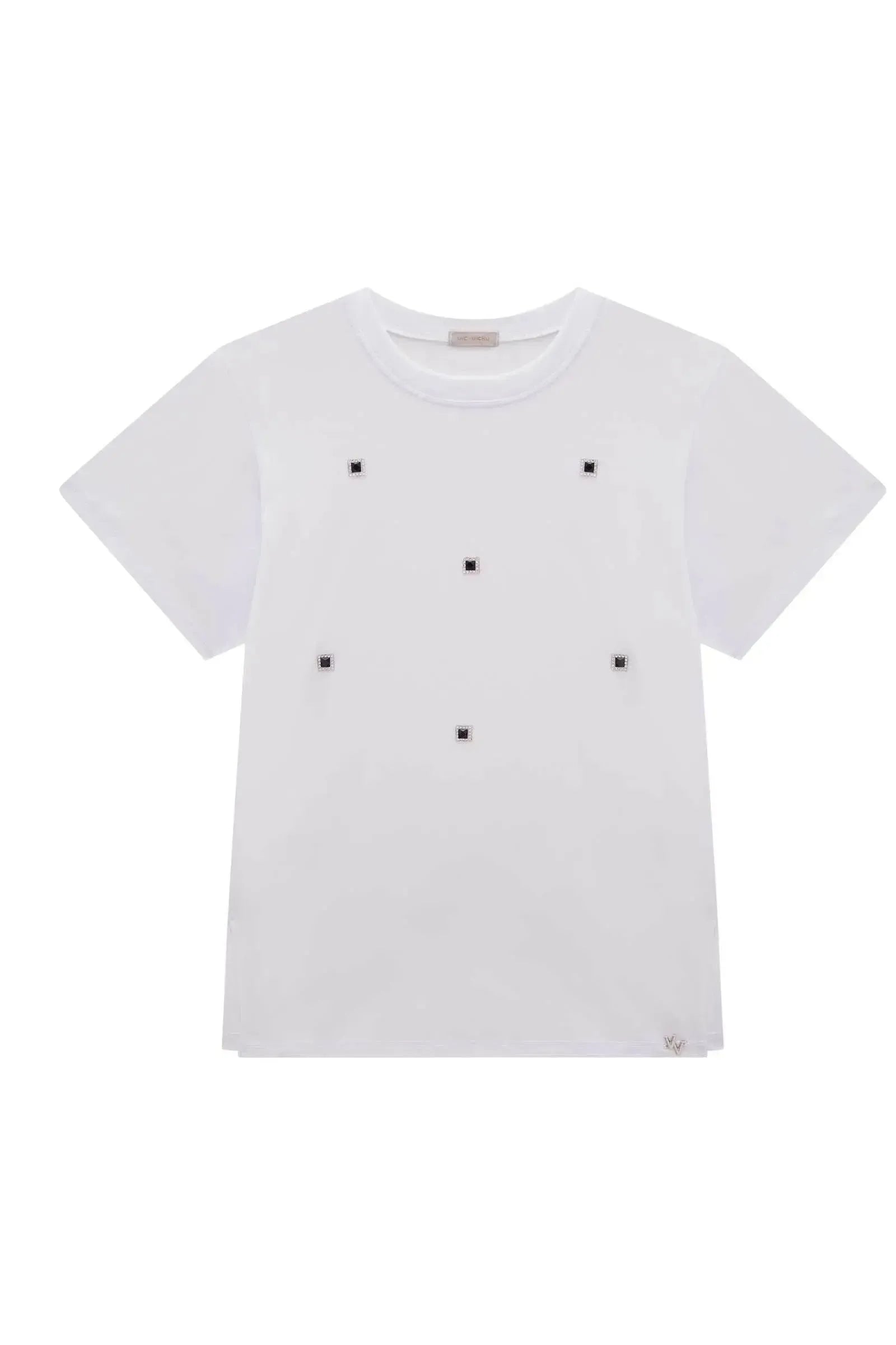 Camiseta Over em Meia Malha 85157 Vic&Vicky Teen Menina