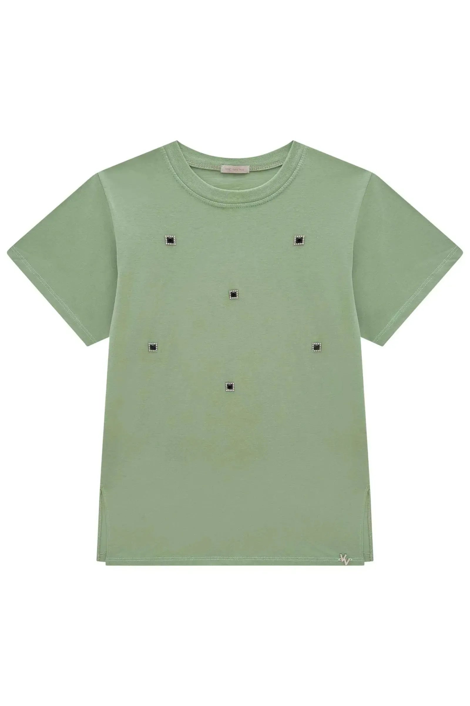 Camiseta Over em Meia Malha 85157 Vic&Vicky Teen Menina