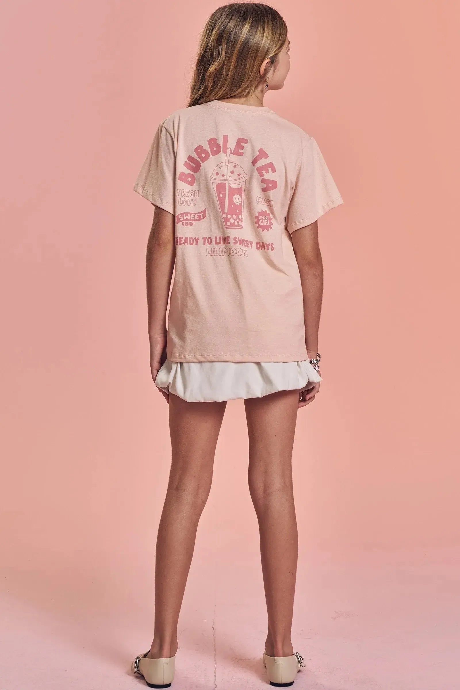 Camiseta Over em Meia Malha 92741 Lilimoon Teen Menina