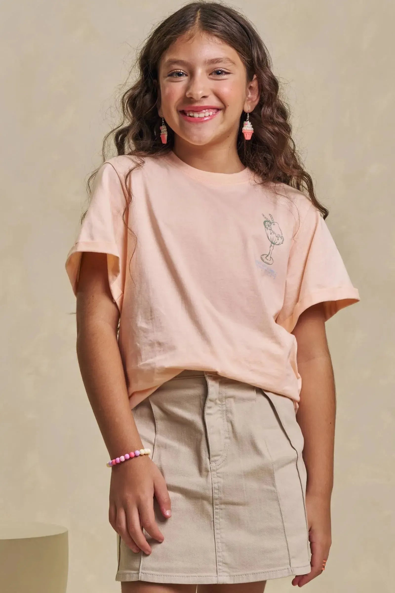 Camiseta Over em Meia Malha 94890 Lilimoon Teen Menina