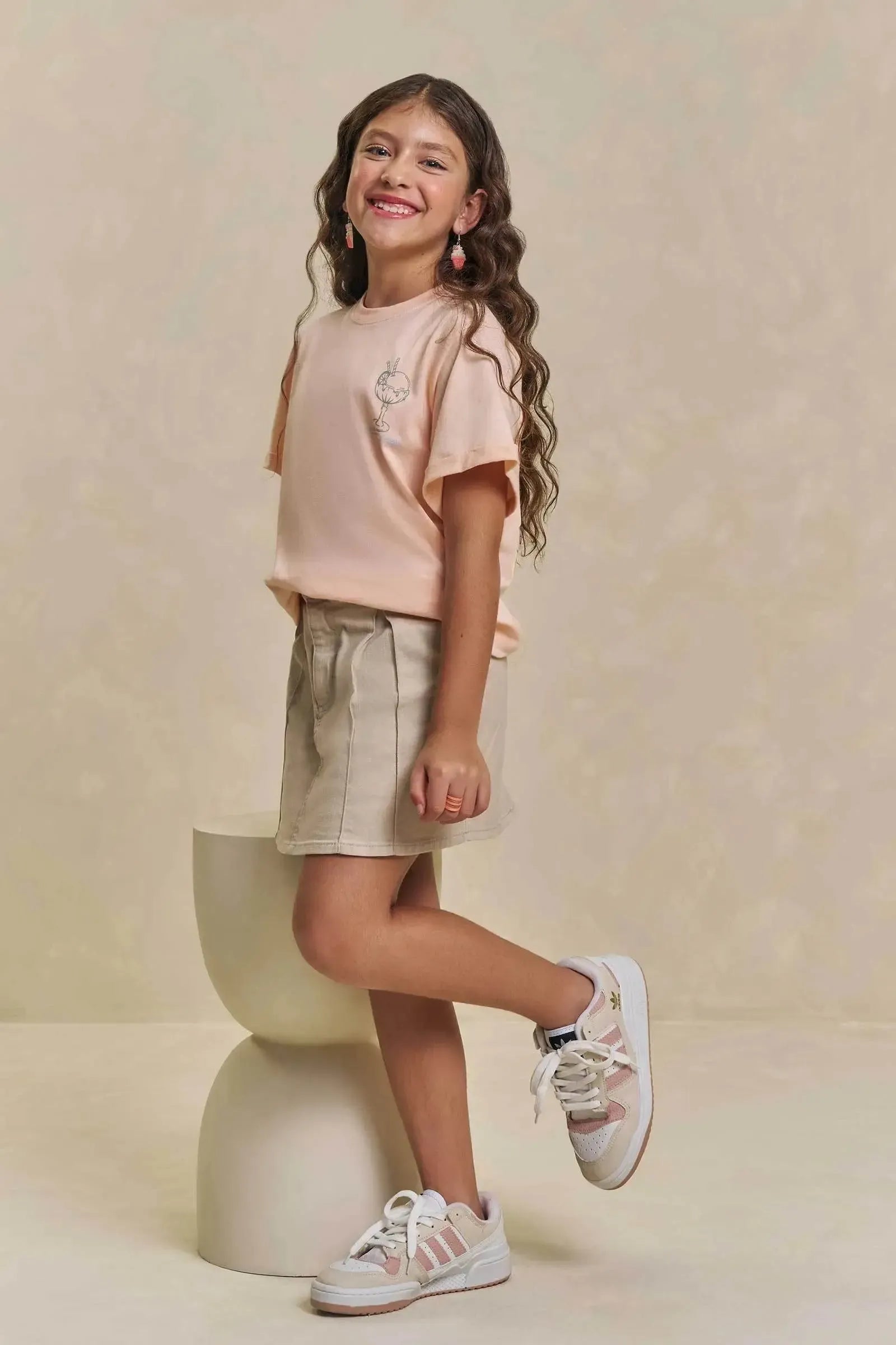 Camiseta Over em Meia Malha 94890 Lilimoon Teen Menina