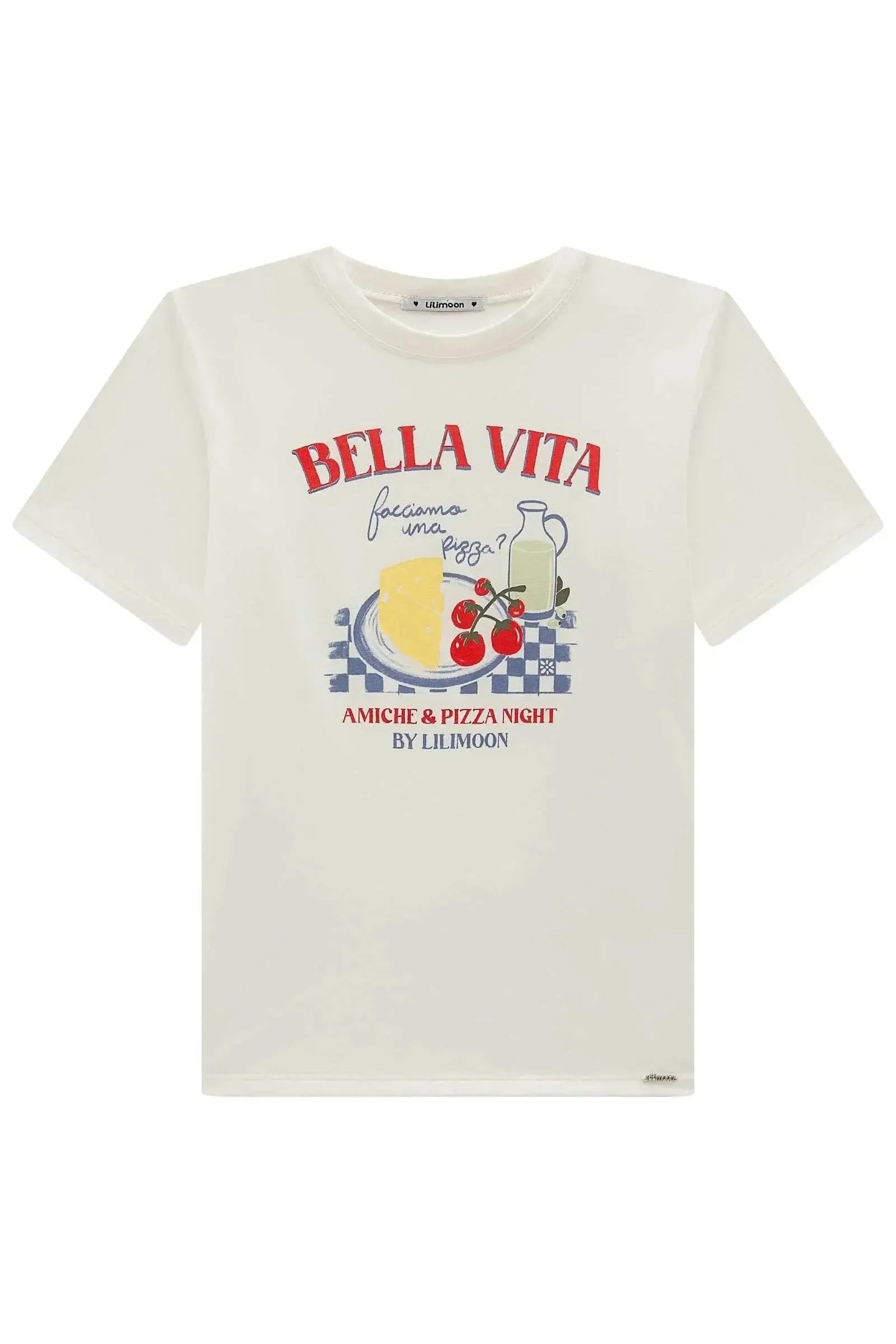 Camiseta Over em Meia Malha 98163 Lilimoon Teen Menina