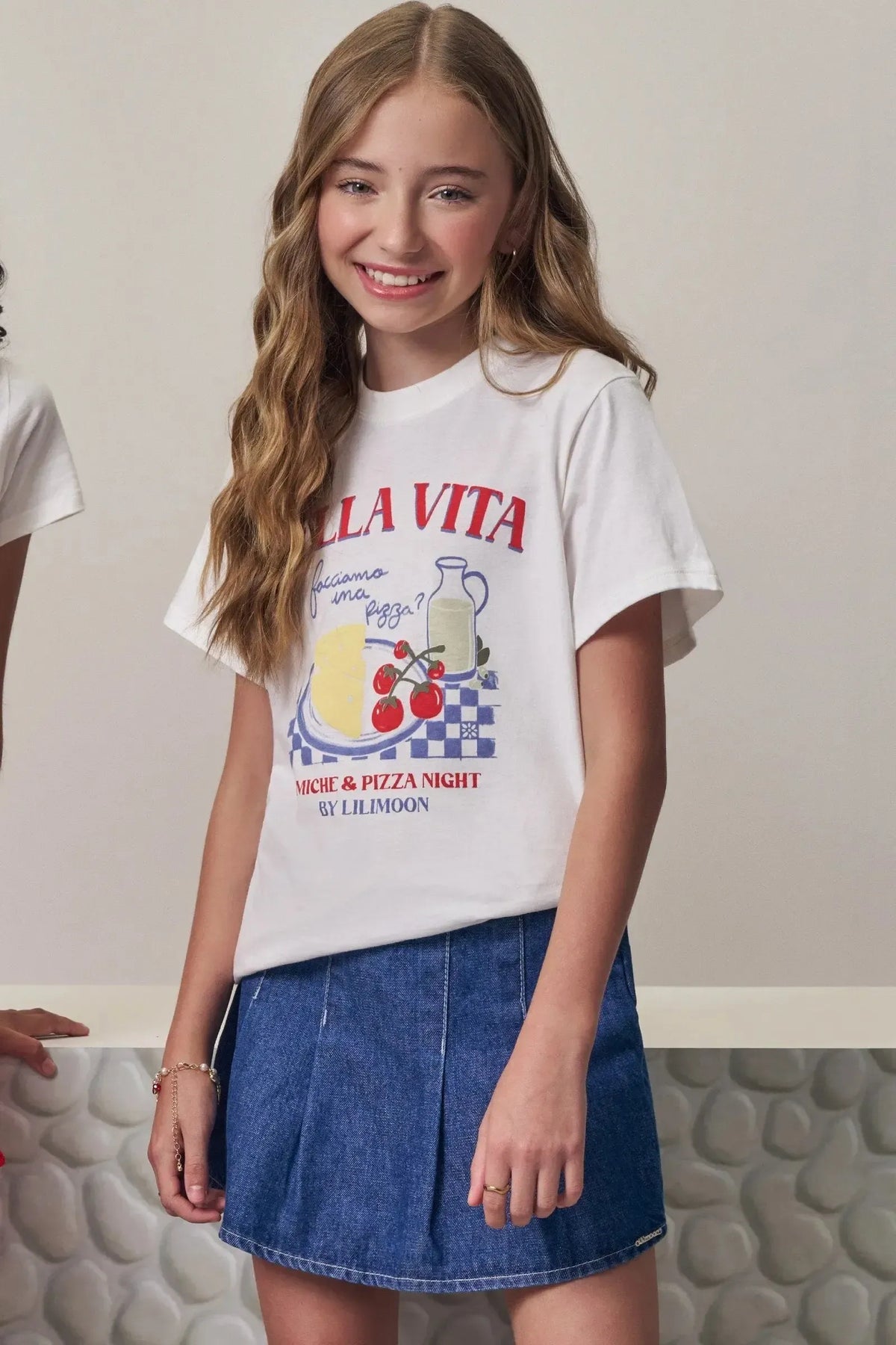 Camiseta Over em Meia Malha 98163 Lilimoon Teen Menina