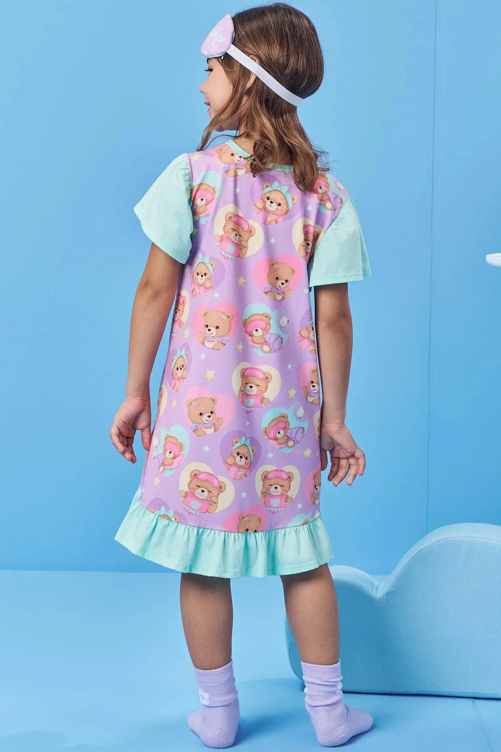 Camisola em Malha Comfy (acompanha Máscara) 83073 Kukiê Infantil Menina