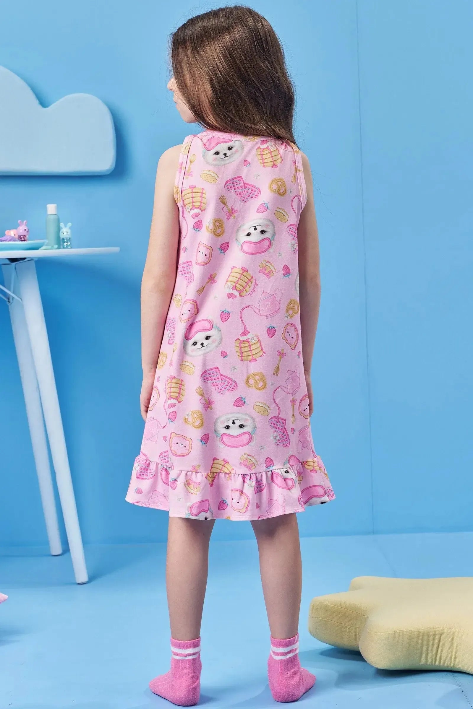 Camisola em Malha Comfy (acompanha Máscara) 83077 Kukiê Infantil Menina