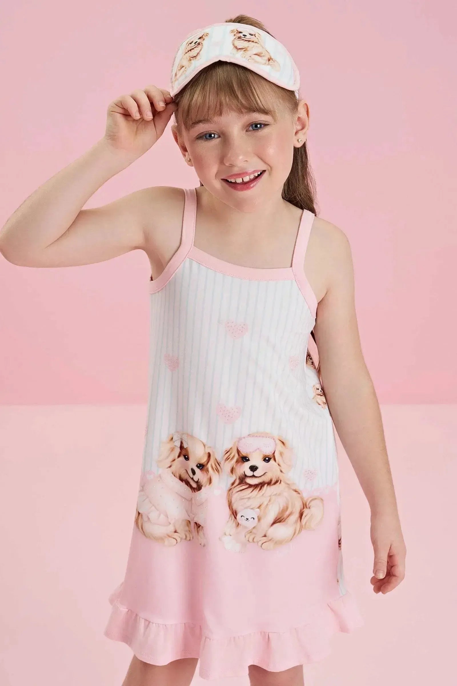 Camisola em Malha Comfy. Acompanha Máscara 84165 Infanti Infantil Menina
