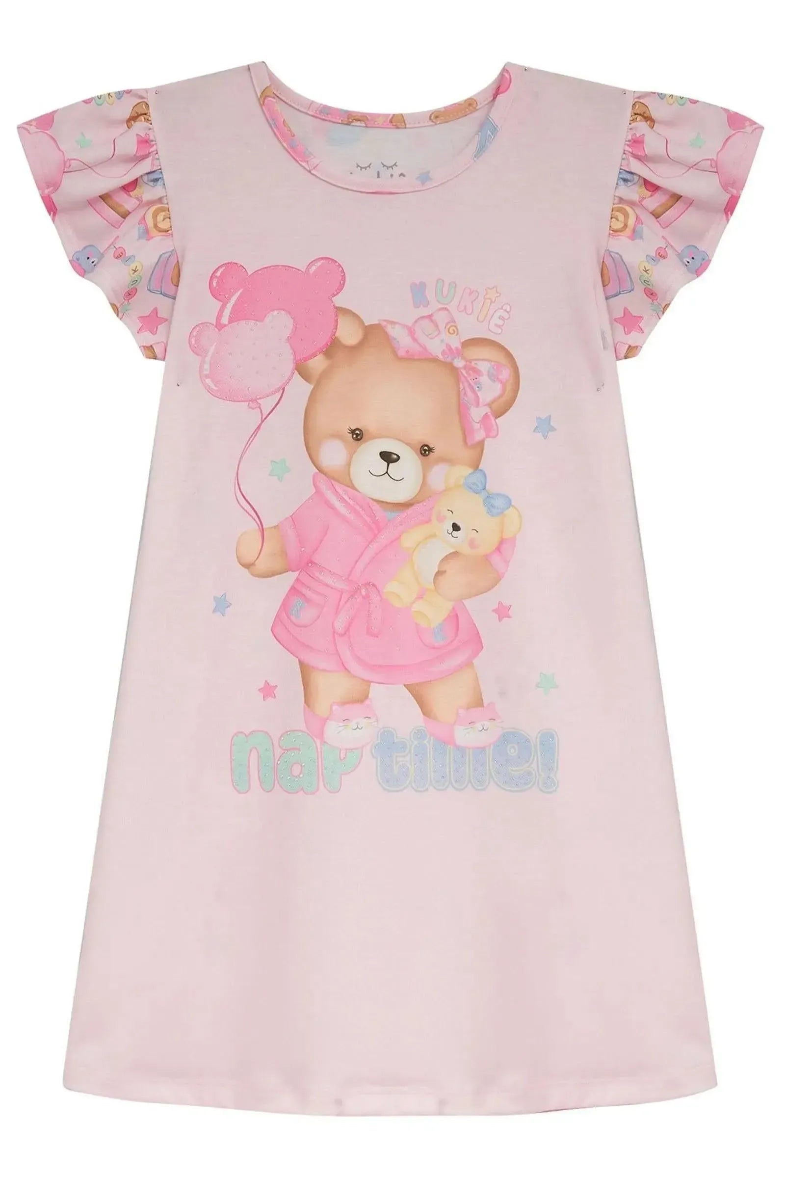 Camisola em Malha Fresh 94257 Kukiê Infantil Menina