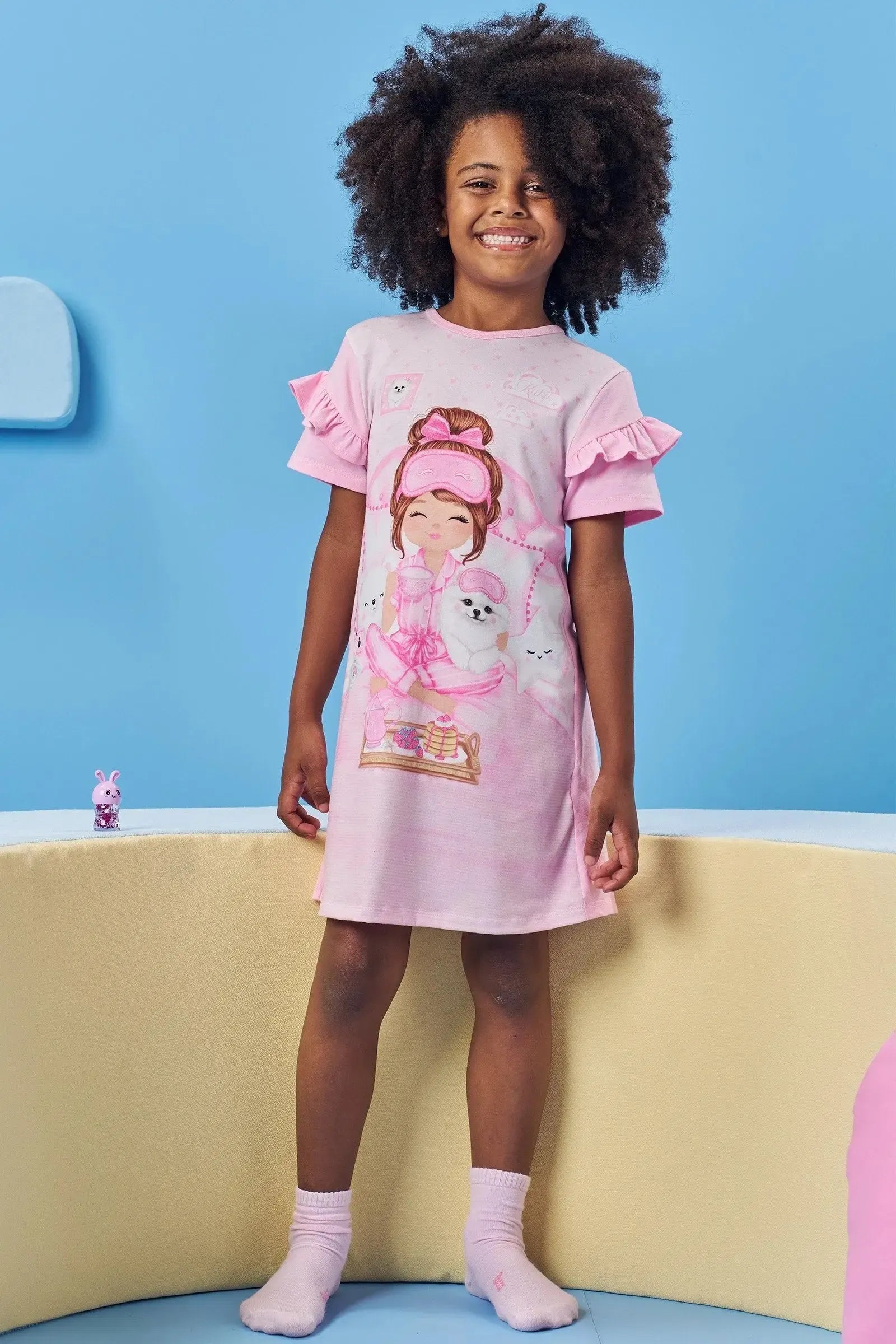 Camisola em Meia Malha 83070 Kukiê Infantil Menina
