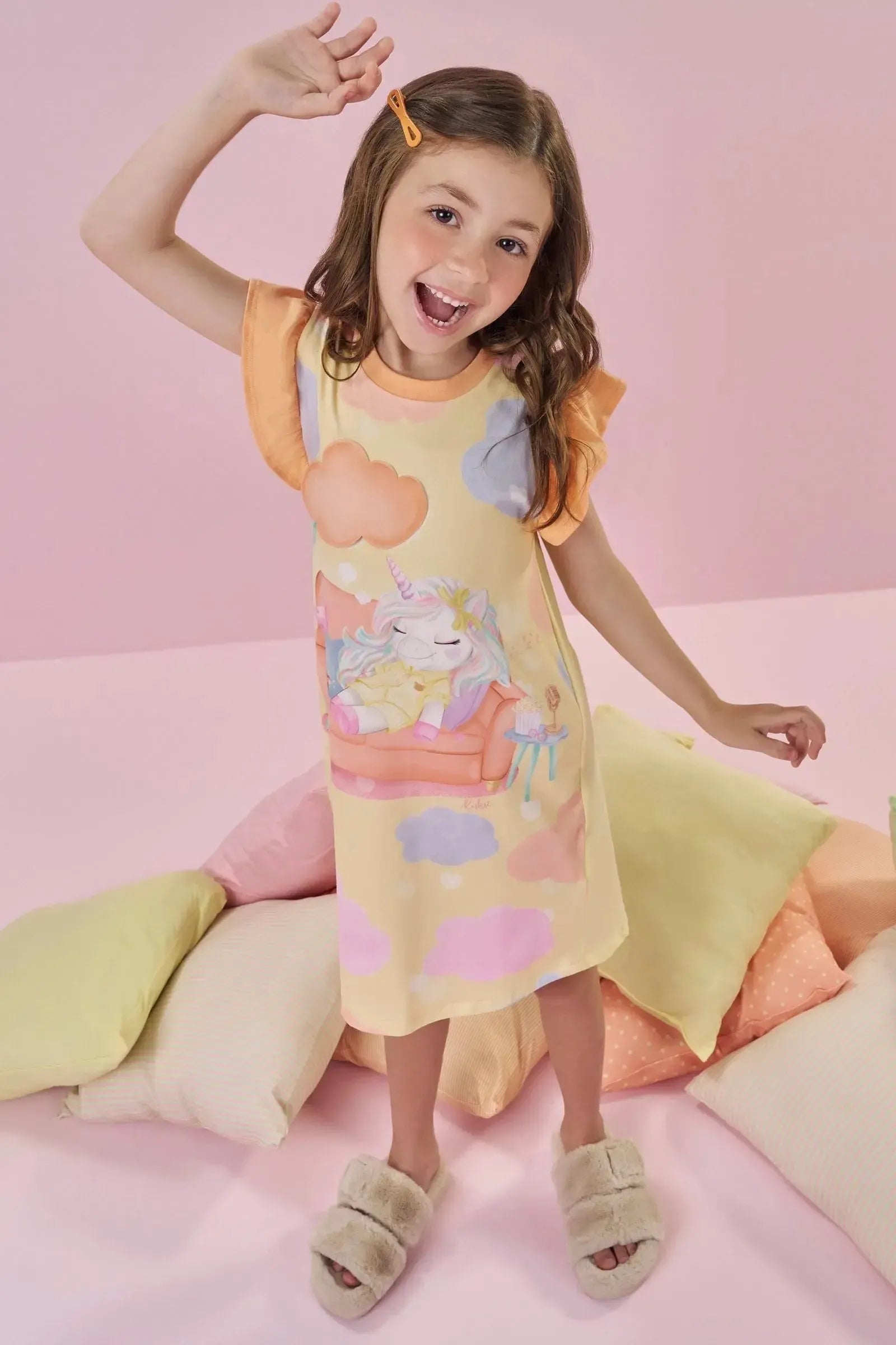 Camisola em Meia Malha 88744 Kukiê Infantil Menina