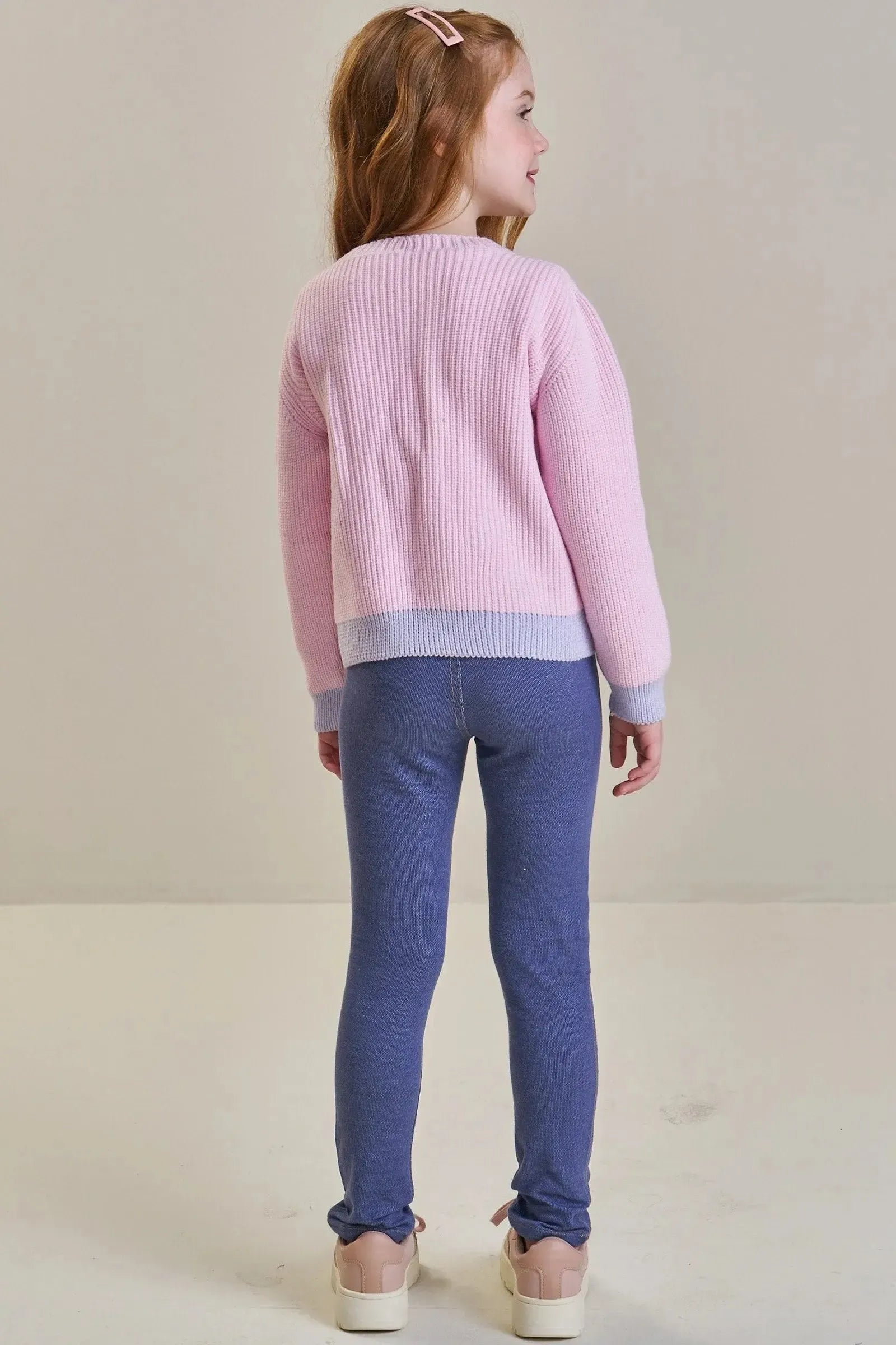 Cardigã em Tricot Prime 90416 Infanti Infantil Menina