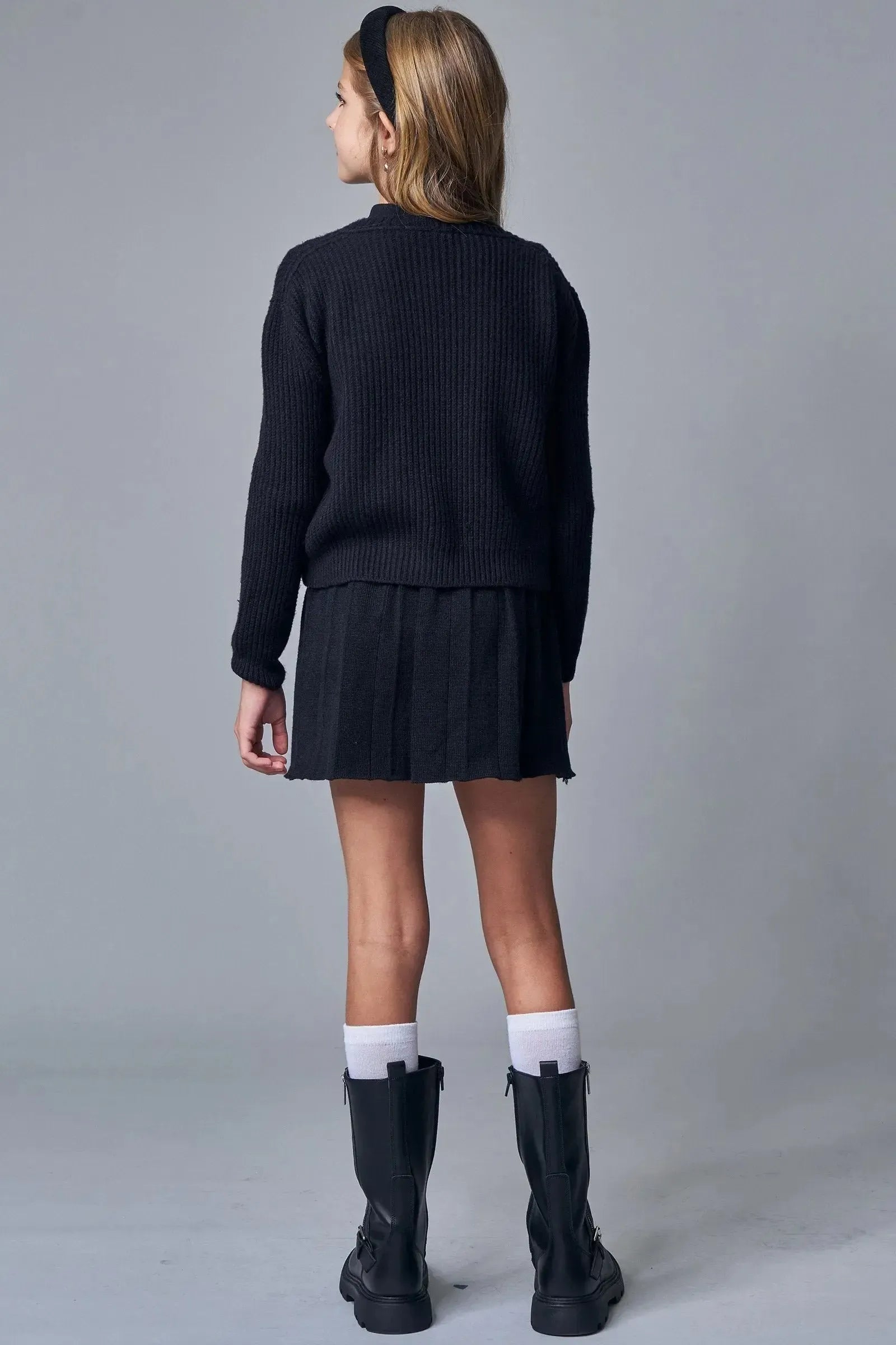 Cardigan Boxy em Tricô Prime 86914 Lilimoon Teen Menina