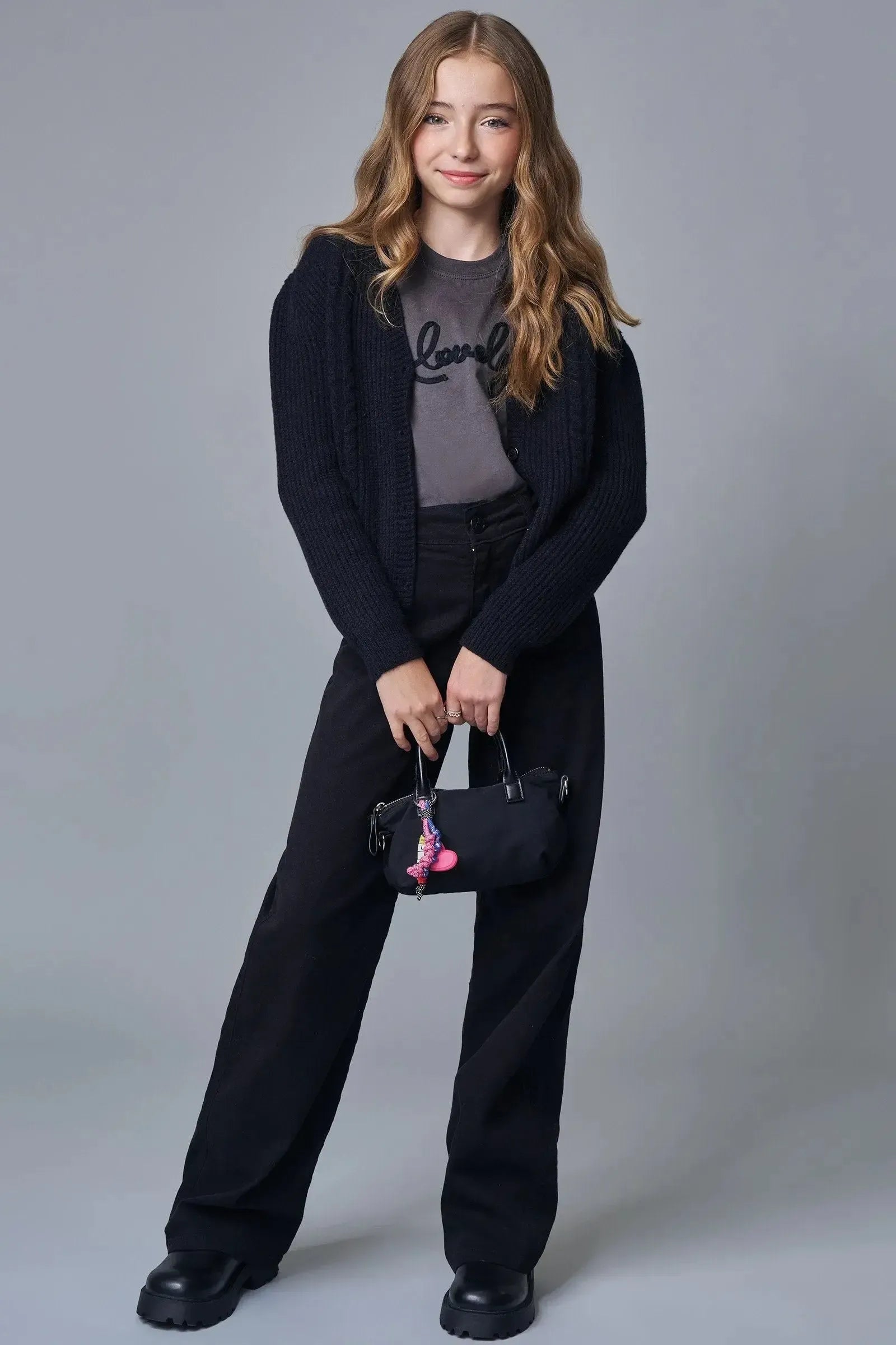 Cardigan Boxy em Tricô Prime 86914 Lilimoon Teen Menina