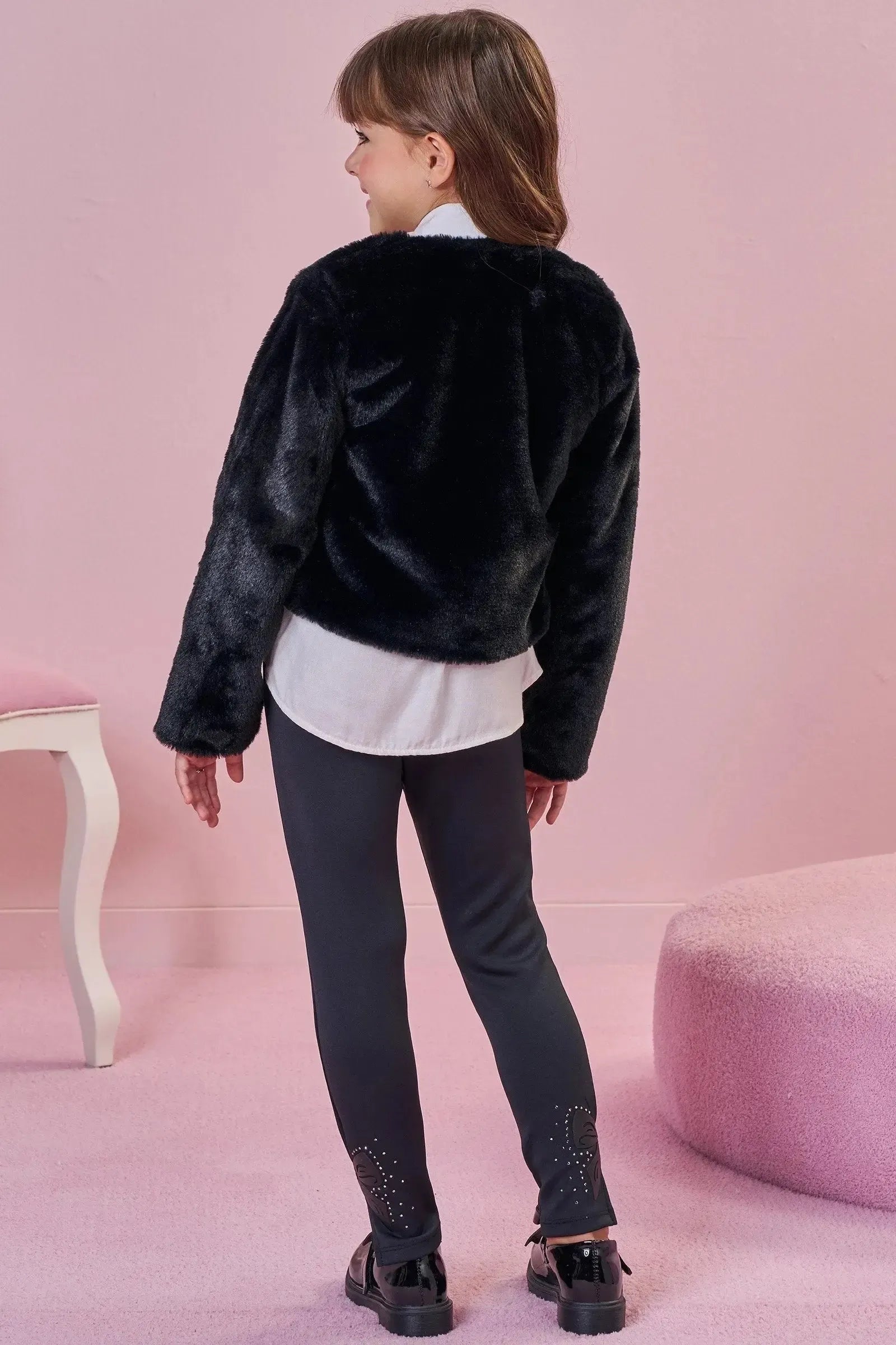 Casaqueto em Pelo Liso 92469 Infanti Infantil Menina