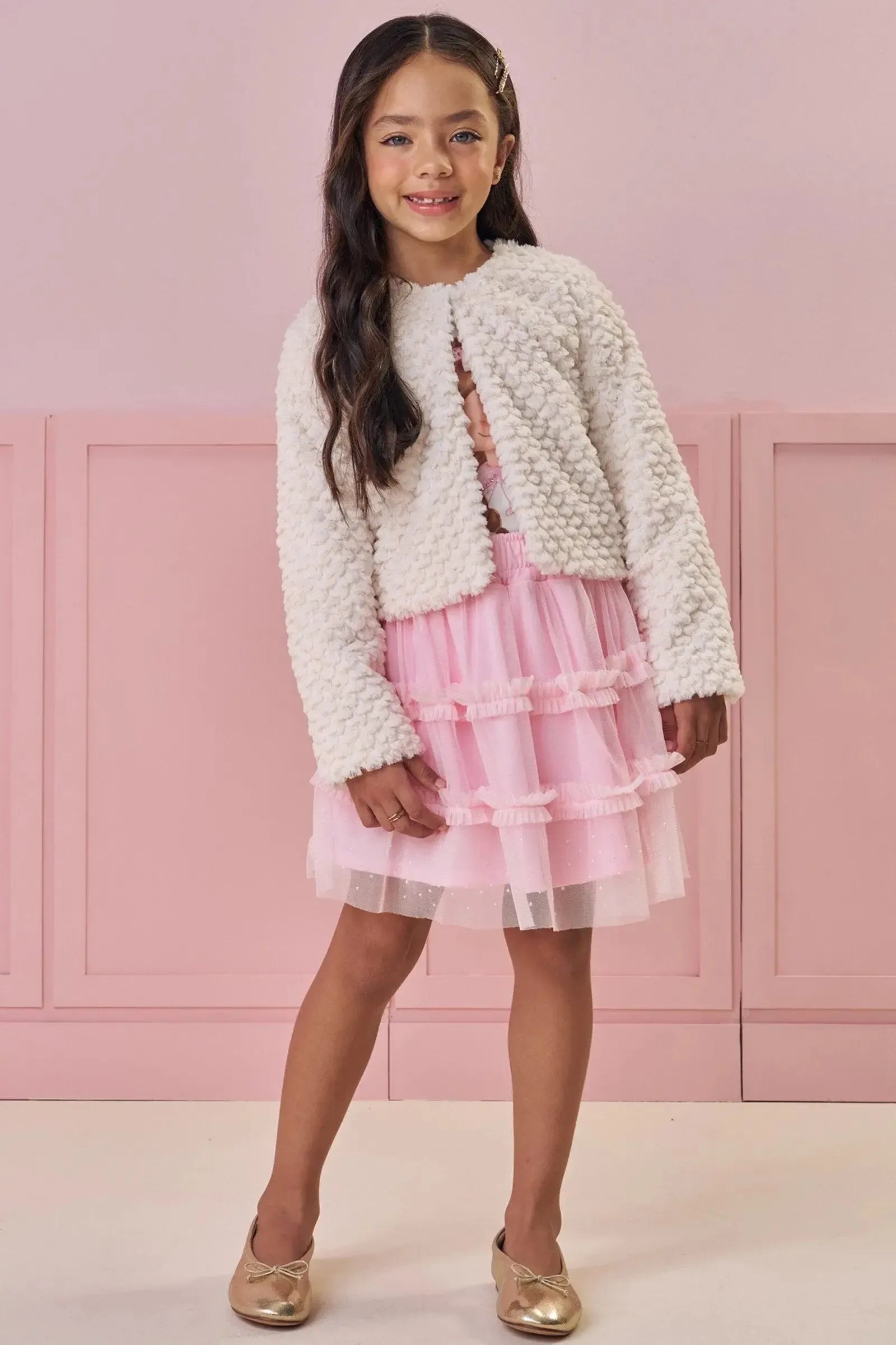 Casaqueto em Pêlo Ondas 91767 Kukiê Infantil Menina