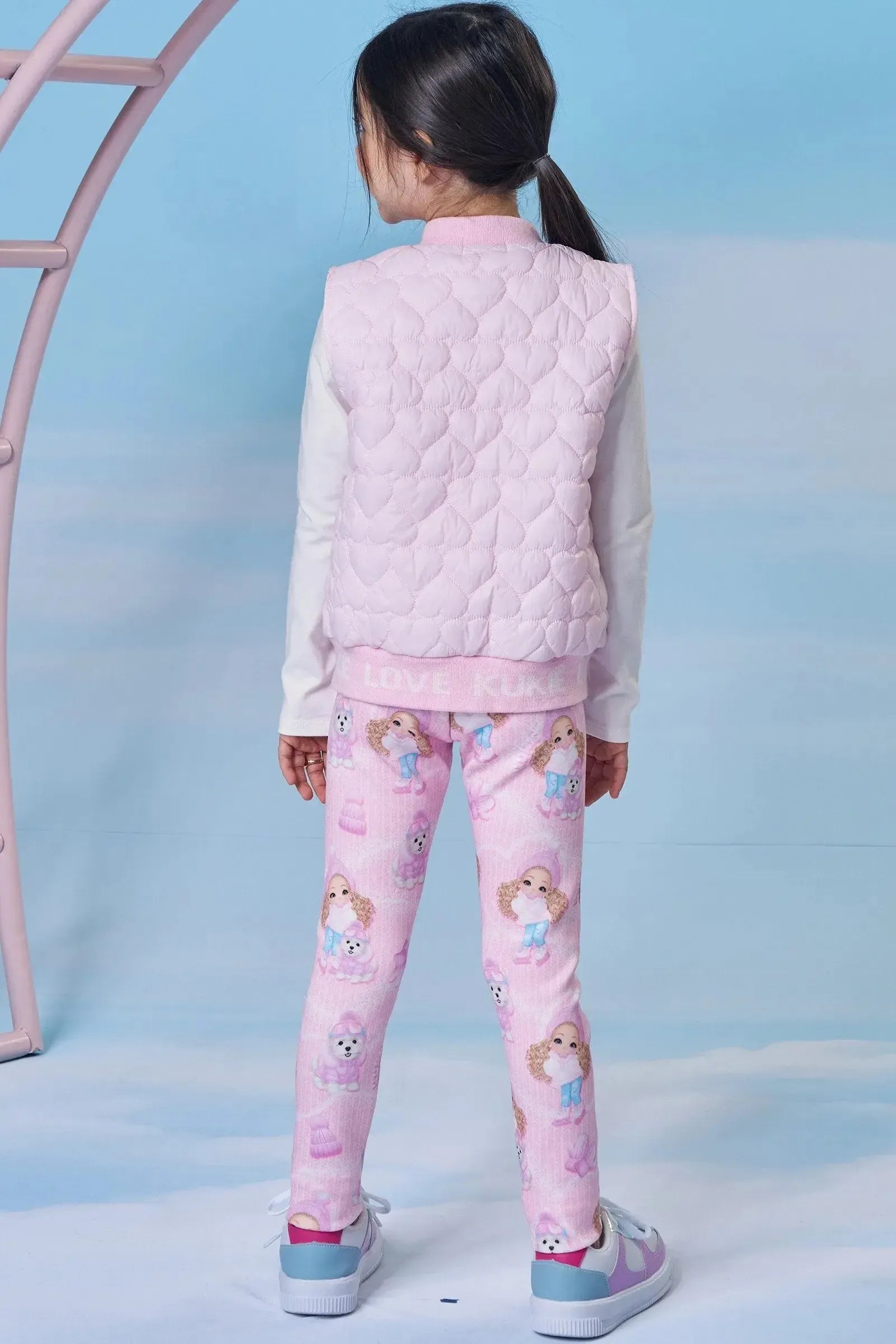 Colete Puffer em Nylon 89239 Kukiê Infantil Menina