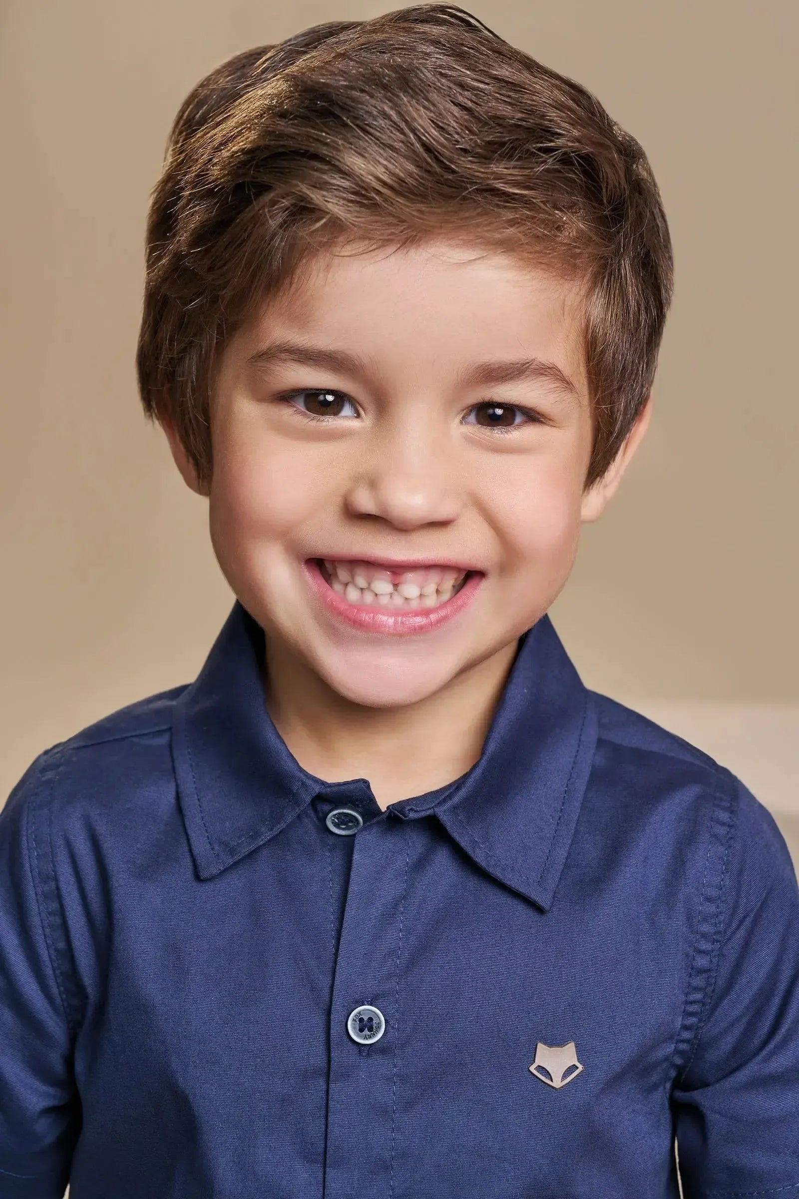 Conjunto Camisa em Tricoline Mônaco com Elastano e Bermuda em Sarja Girassol com Elastano 93906 Johnny Fox Bebê Menino