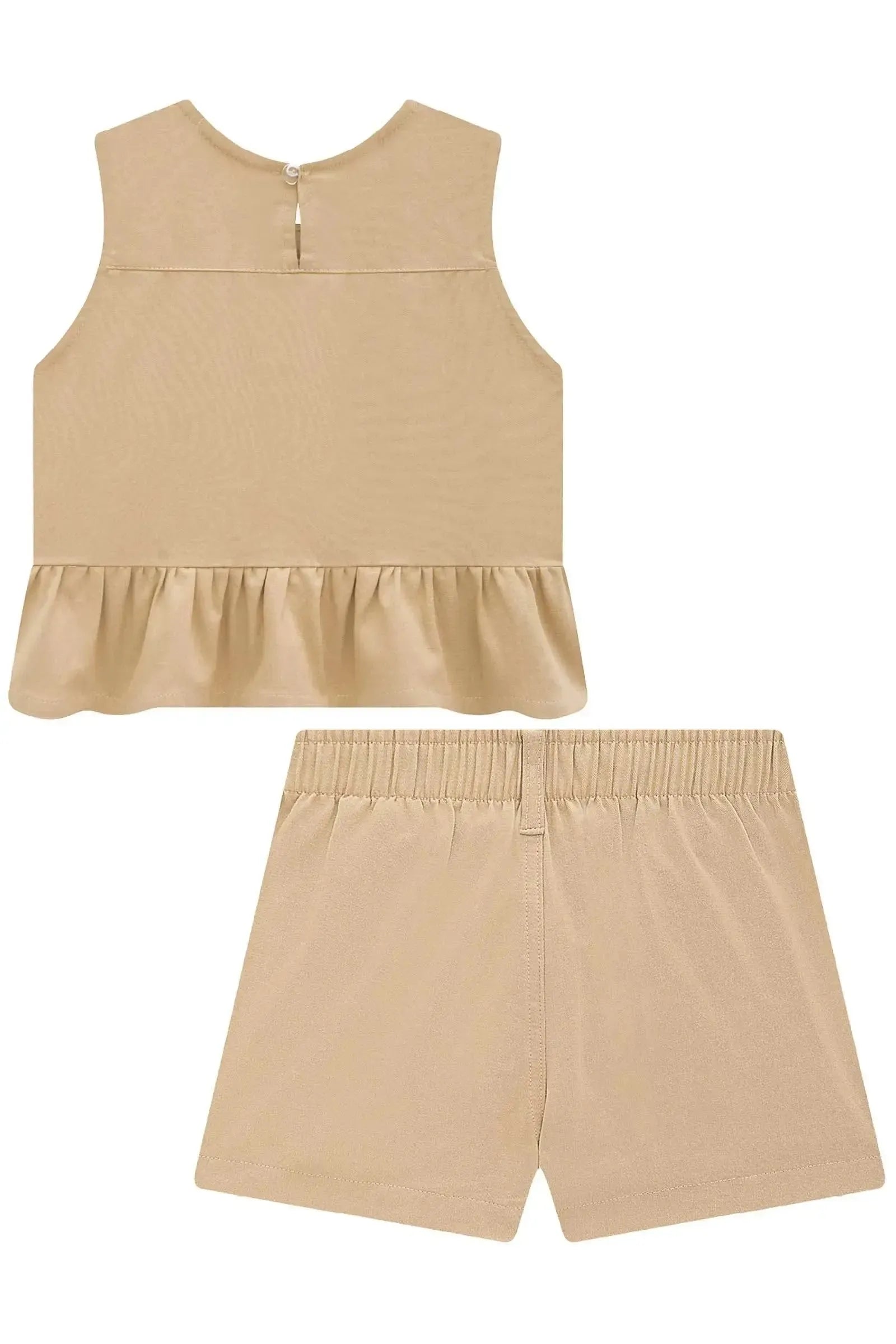 Conjunto de Bata e Shorts em Sarja com Elastano 96242 Lilimoon Teen Menina