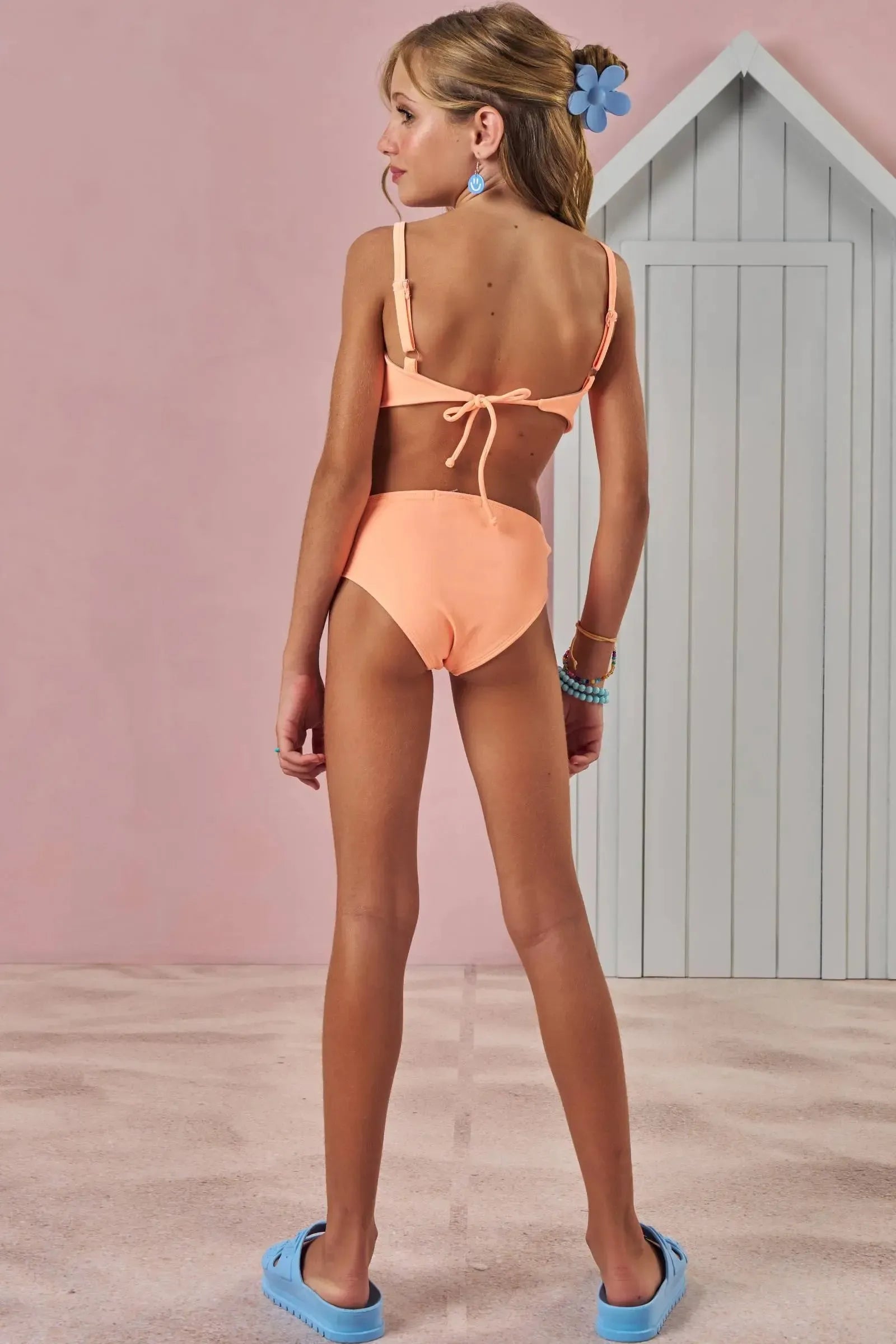 Conjunto de Biquíni com Top e Calcinha em Malha Poliamida com Proteção UV 50+ 87828 Lilimoon Teen Menina