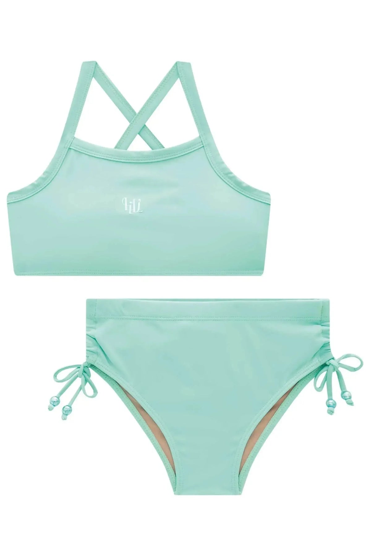 Conjunto de Biquíni com Top e Calcinha em Malha Poliamida com Proteção UV 50+ 99379 Lilimoon Teen Menina