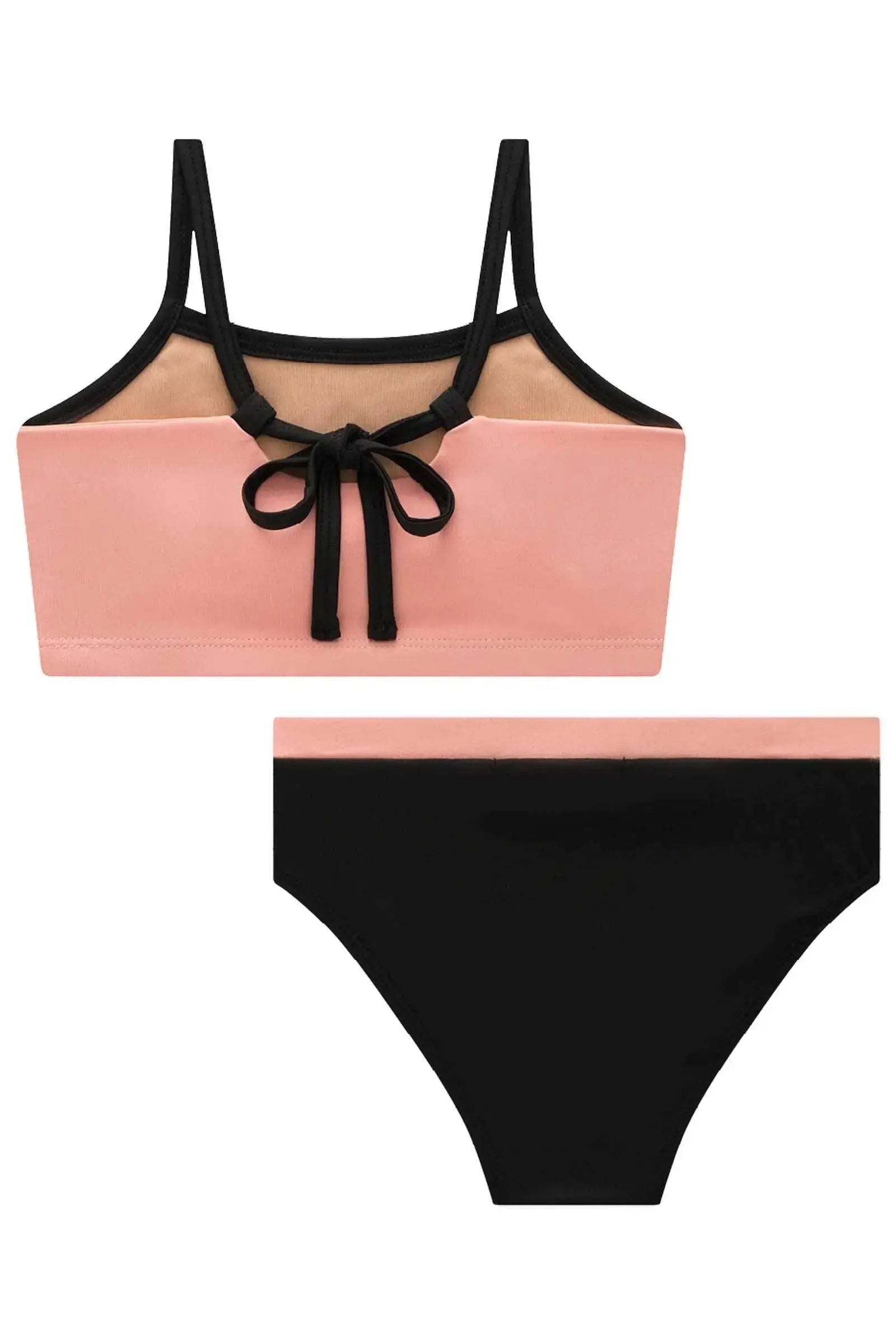 Conjunto de Biquíni com Top em Malha Poliamida e Calcinha Tradicional em Malha Uv Dry 50+ 92862 Lilimoon Teen Menina