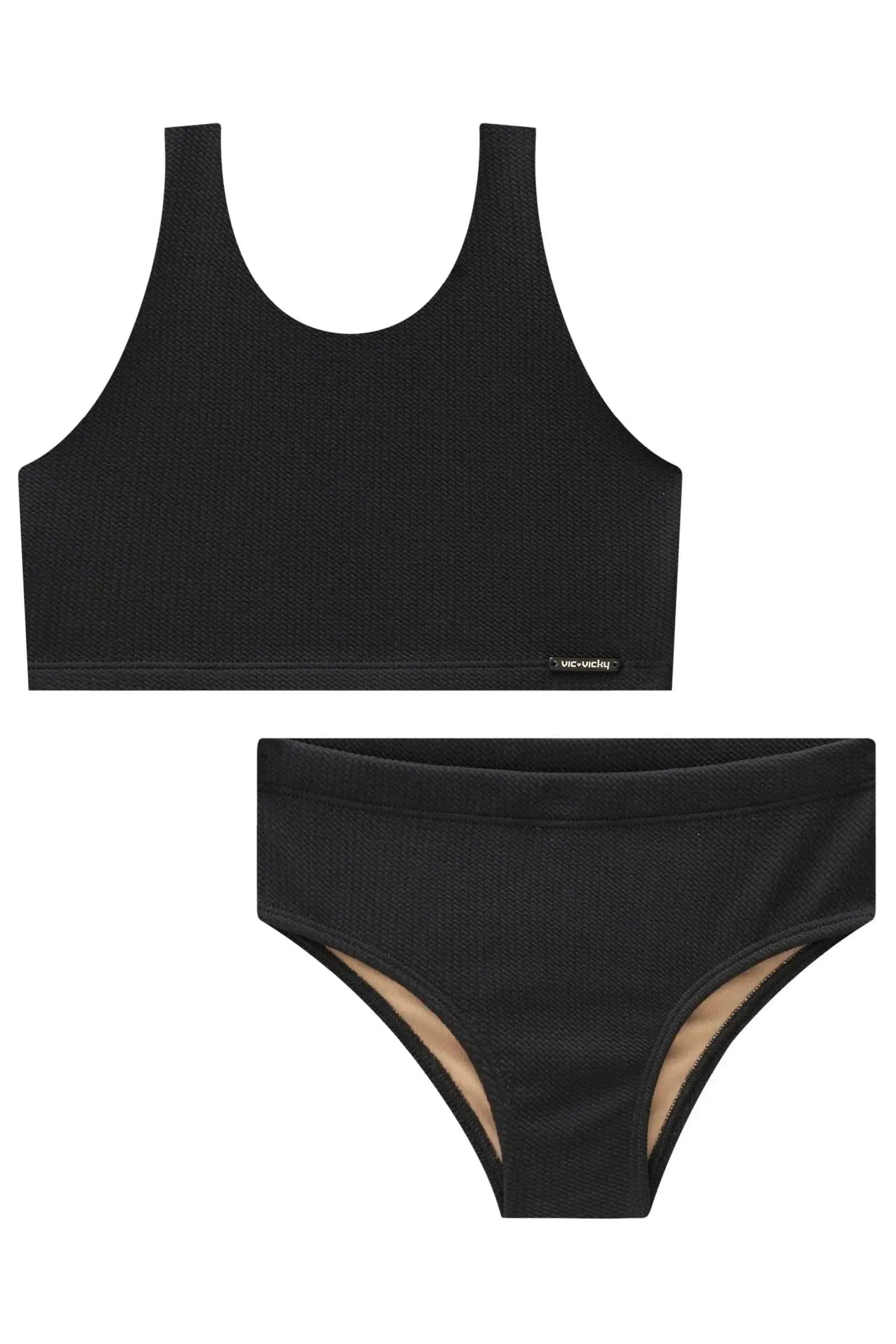 Conjunto de Biquini em Malha Jacquard Catarina UV 50+ 87963 Vic&Vicky Teen Menina