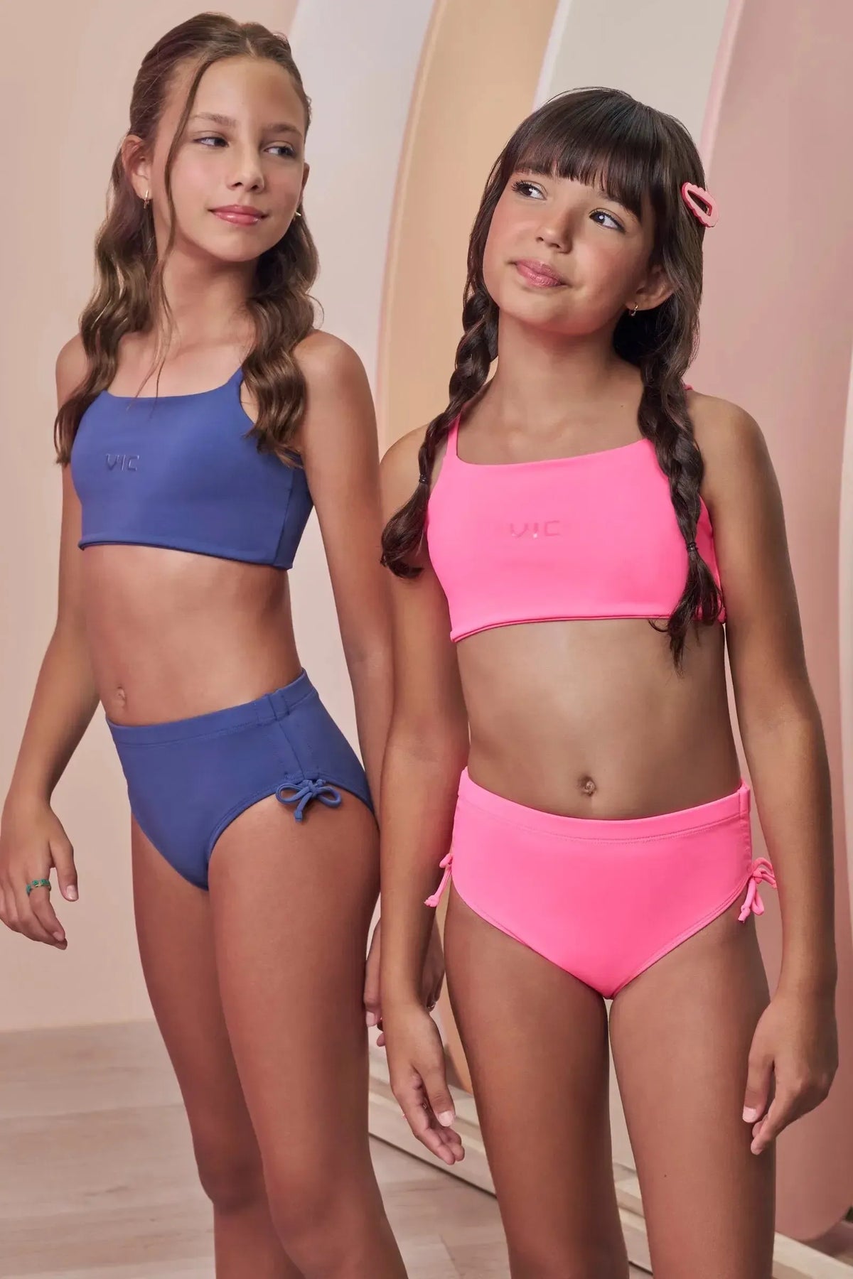 Conjunto de Biquíni em Malha Poliamida UV50 99219 Vic Teen Menina