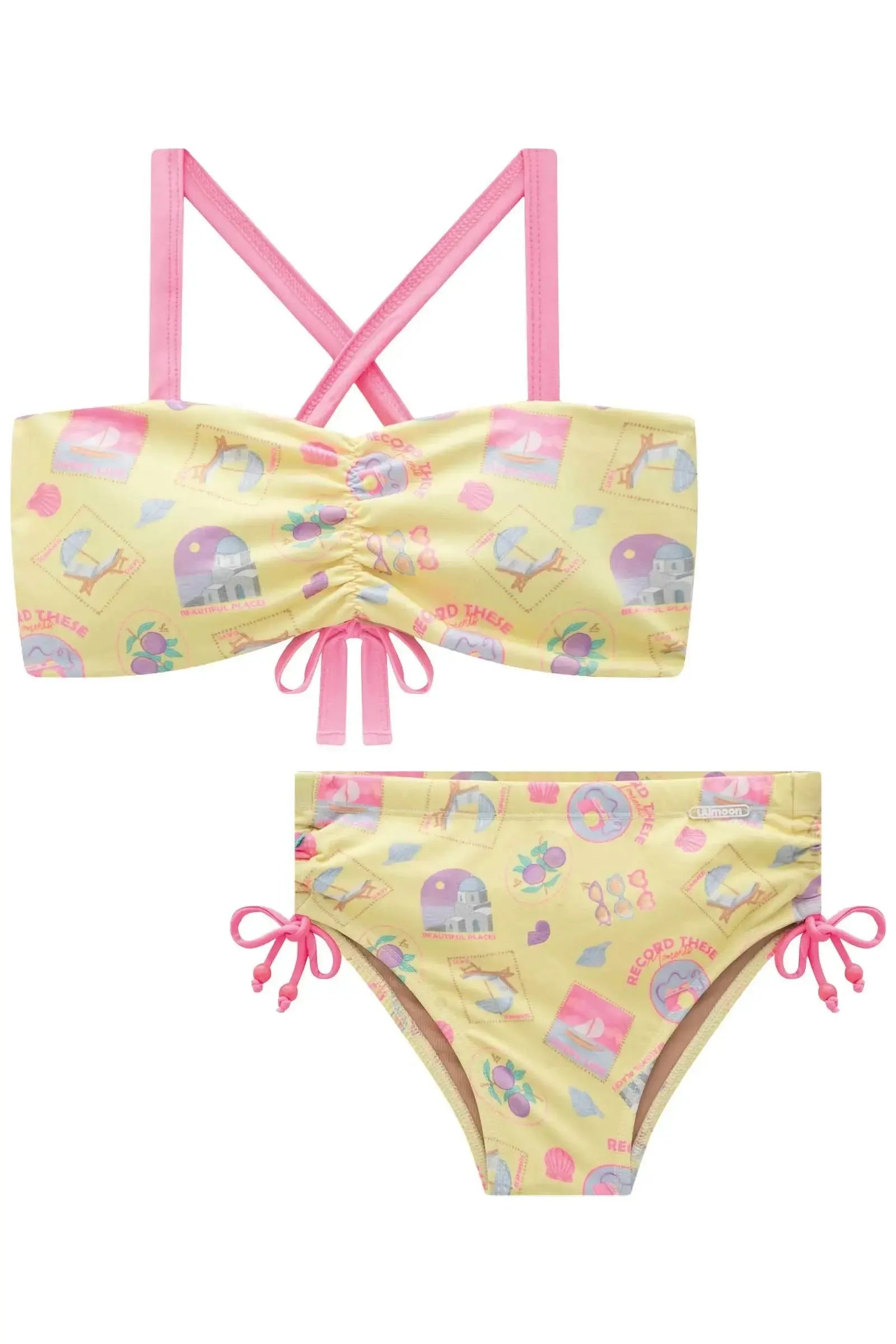 Conjunto de Biquíni em Malha UV Dry com Proteção UV 50+ 96465 Lilimoon Teen Menina
