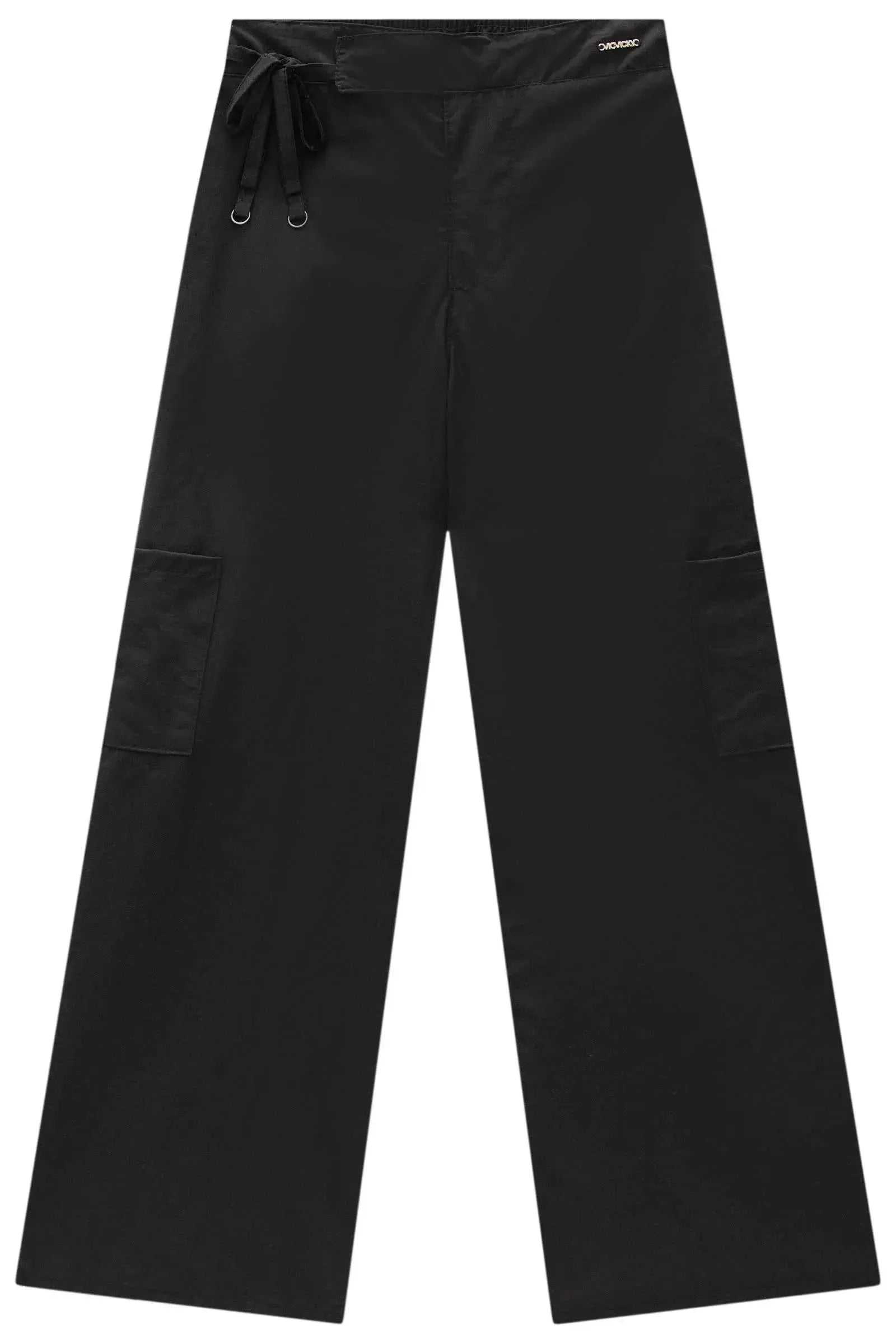 Conjunto de Blusa Cropped e Calça Wide Leg em Alfaiataria 90881 Vic&Vicky Teen Menina