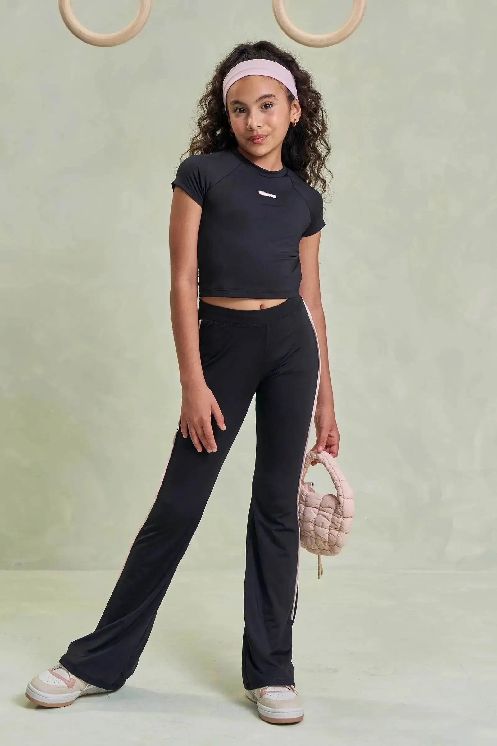 Conjunto de Blusa e Calça Bailarina em Malha Poliamida com Proteção UV 50+ 96494 Lilimoon Teen Menina