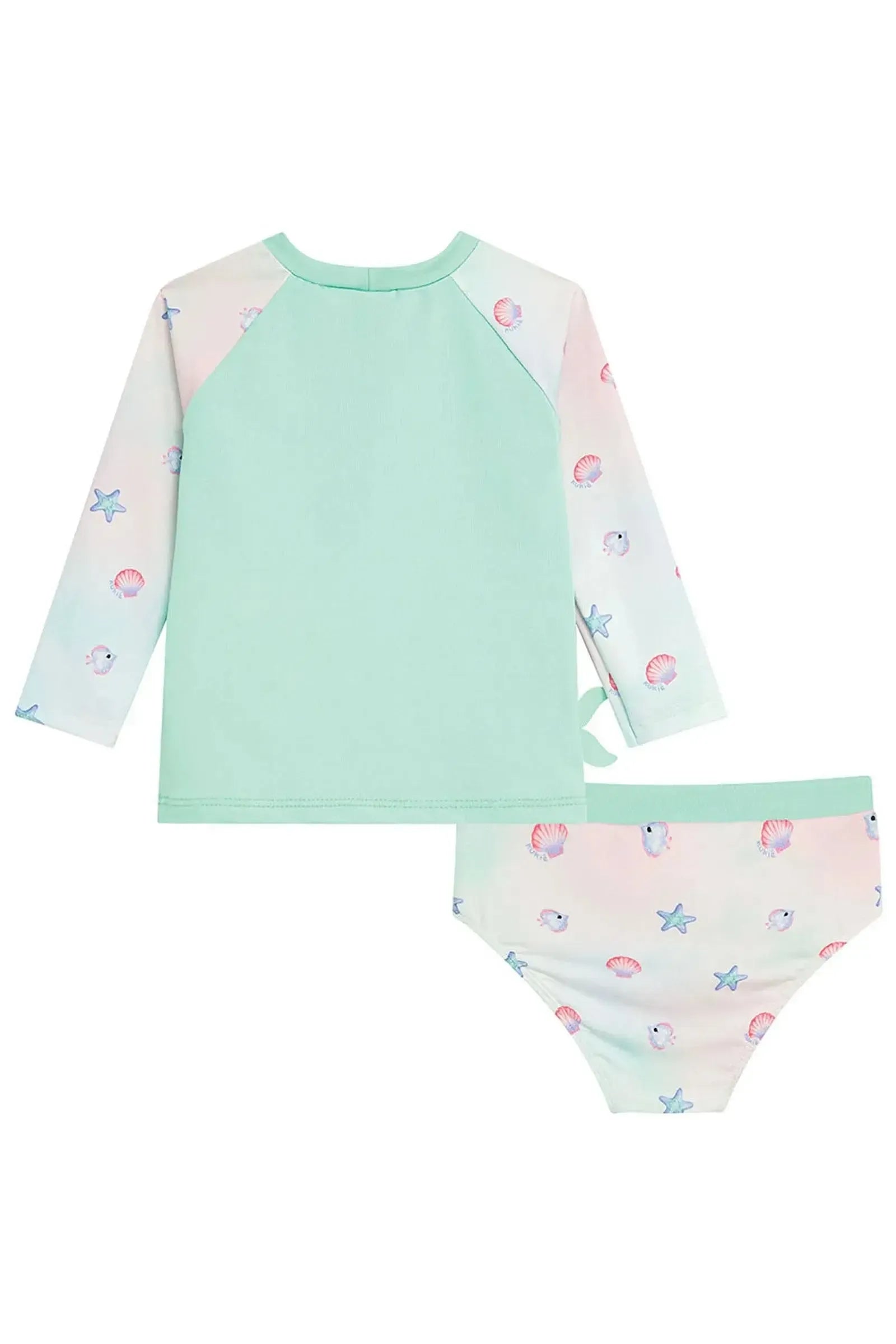 Conjunto de Blusa e Calcinha em Malha com Proteção UV50+ 93237 Kukiê Bebê Menina