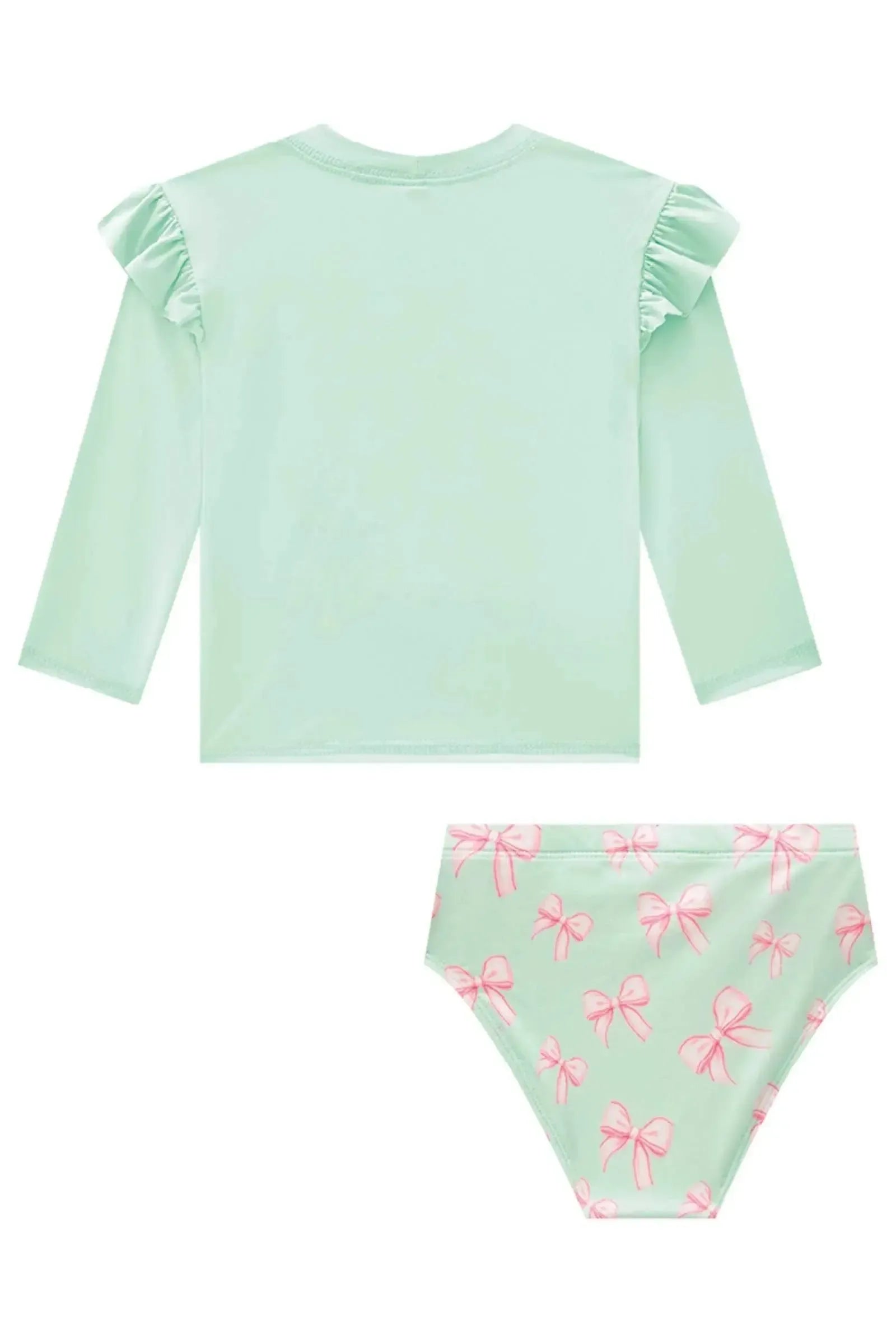 Conjunto de Blusa e Calcinha em Malha UV Dry com Proteção UV 50+ 87821 Infanti Bebê Menina