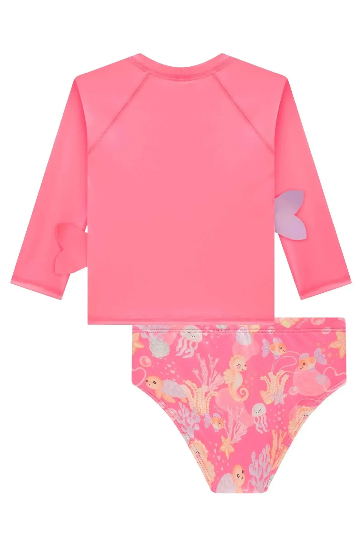Conjunto de Blusa e Calcinha em Malha UV Dry com Proteção UV 50+ 98426 Infanti Infantil Menina