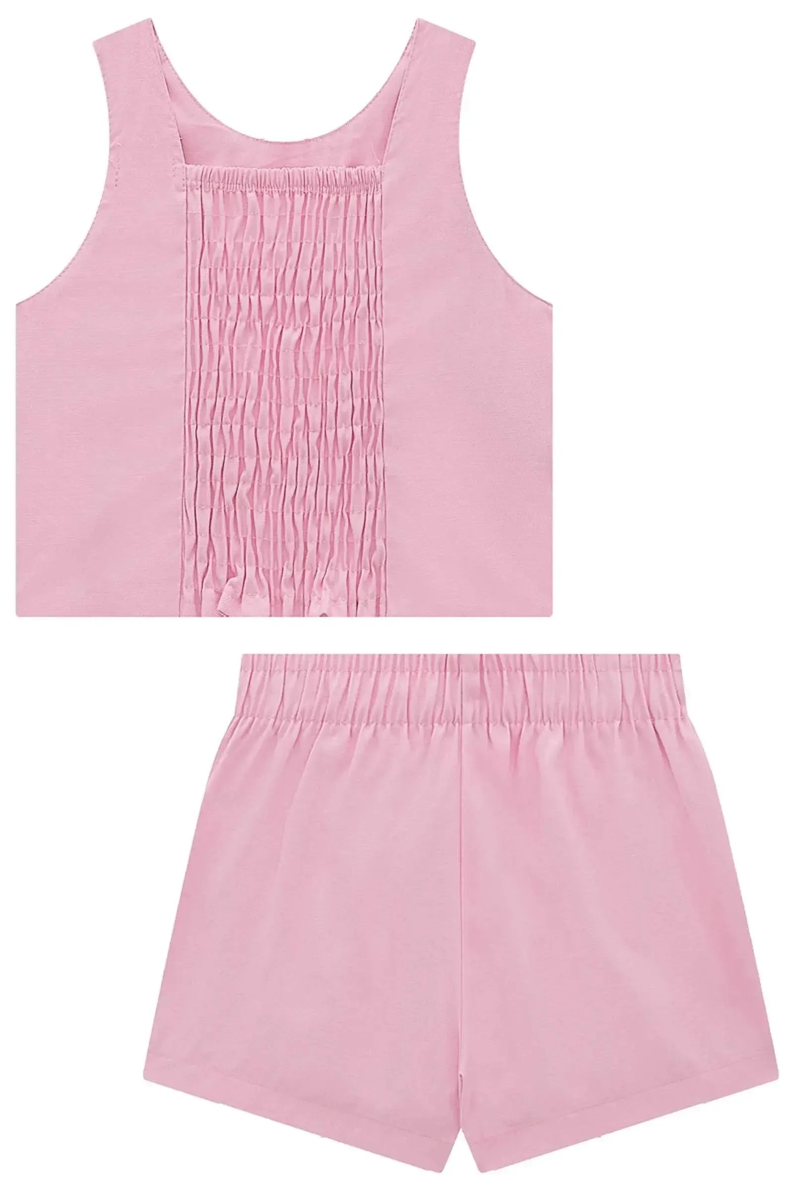 Conjunto de Blusa e Short Saia em Alfaiataria 97195 Infanti Infantil Menina