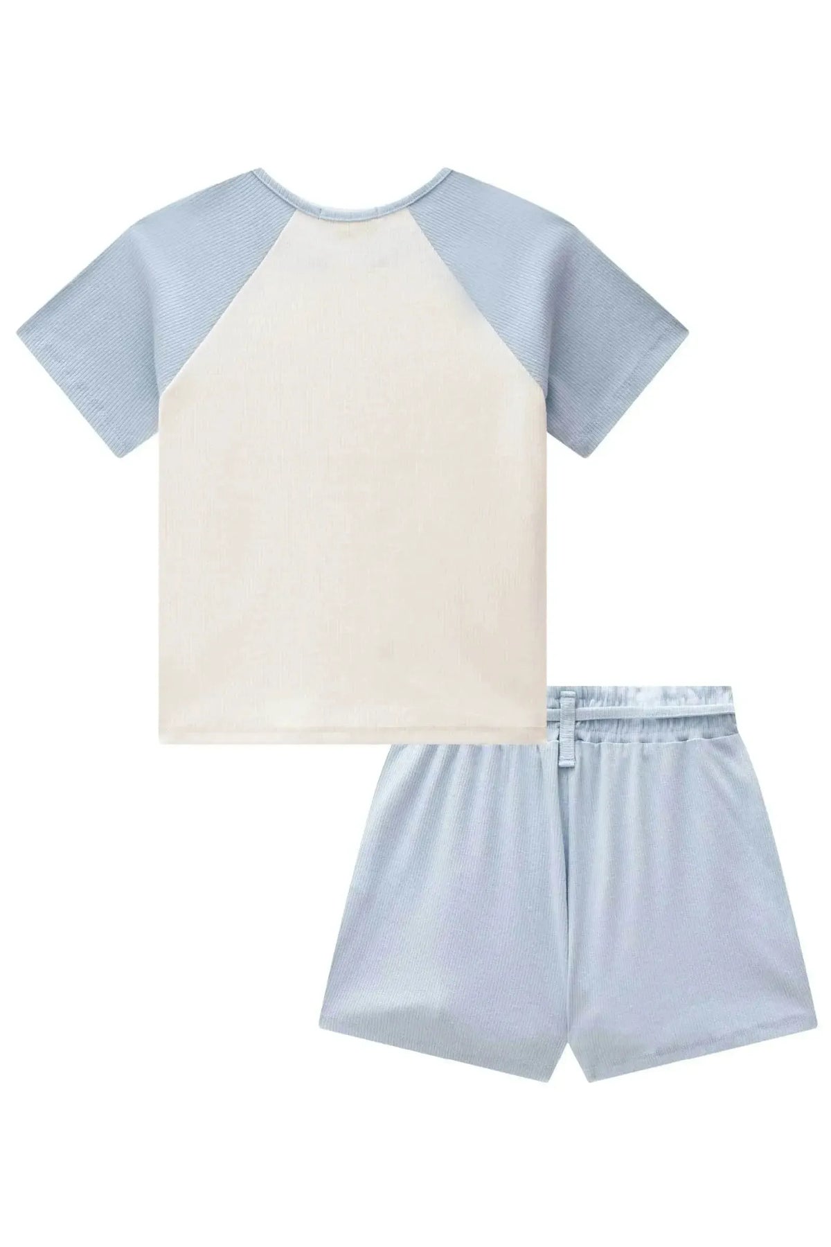 Conjunto de Blusa e Short Saia em Canelado Liz 98953 Lilimoon Teen Menina