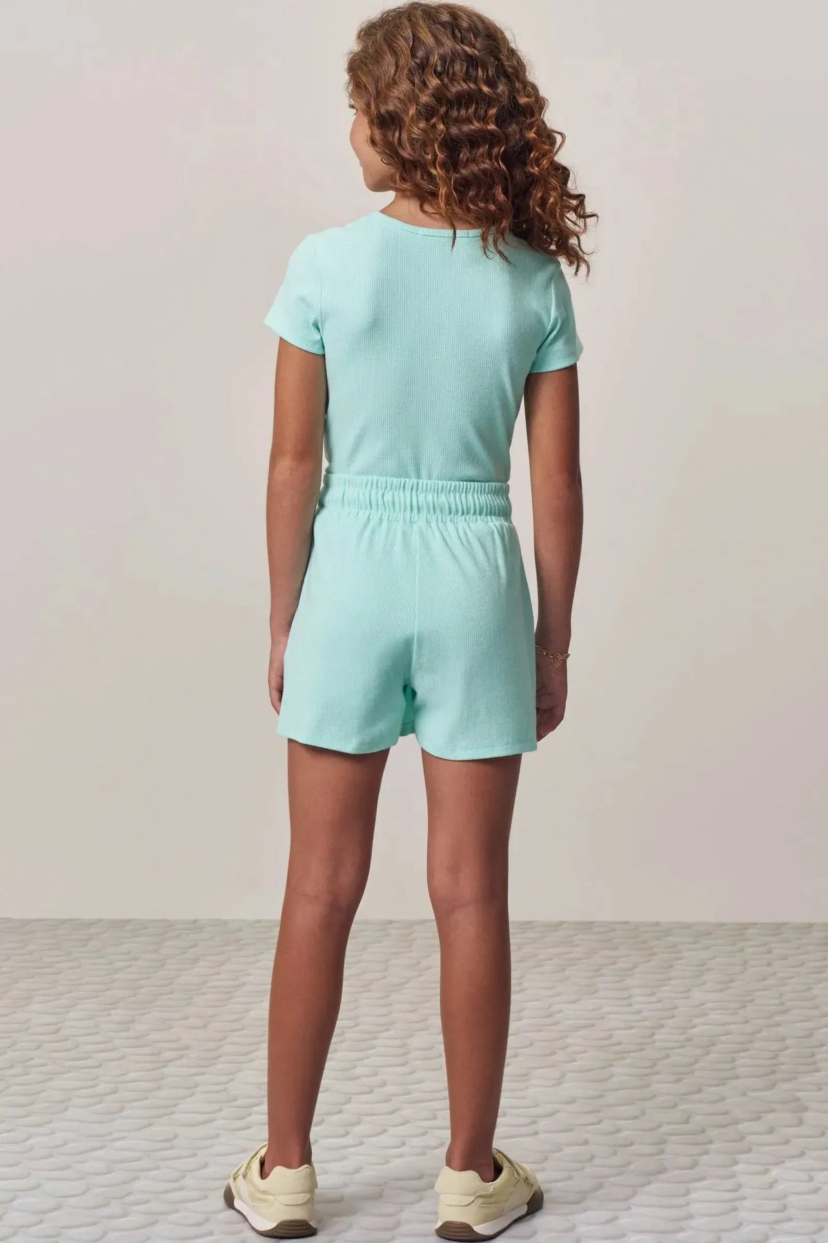 Conjunto de Blusa e Short Saia em Canelado Liz 98564 Lilimoon Teen Menina