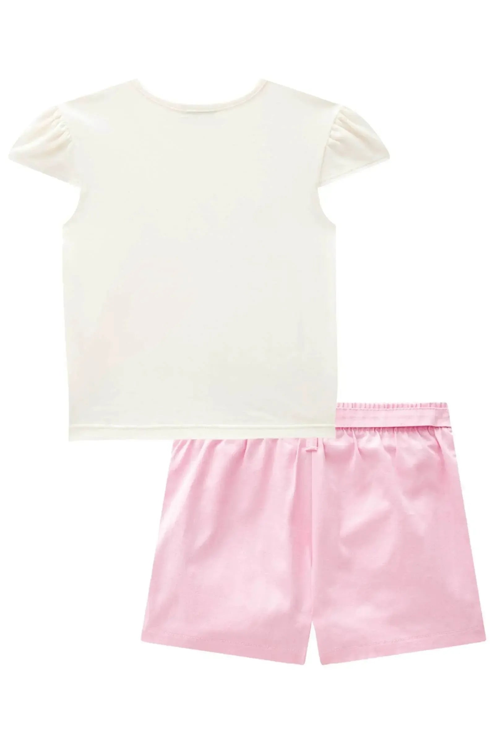 Conjunto de Blusa em Cotton e Short Saia em Sarja com Elastano 85280 Infanti Infantil Menina