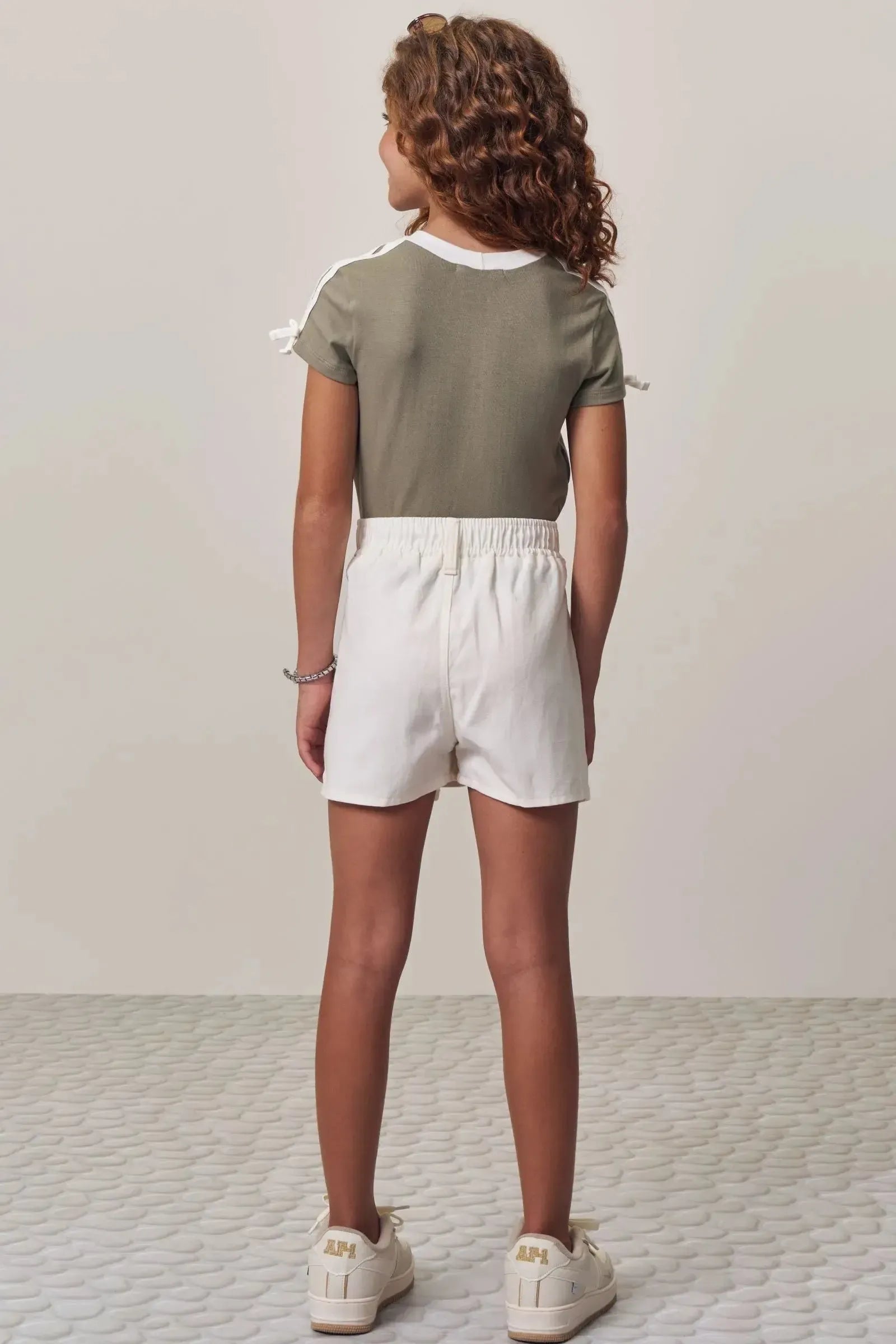 Conjunto de Blusa em Cotton e Short Saia em Sarja com Elastano 98628 Lilimoon Teen Menina