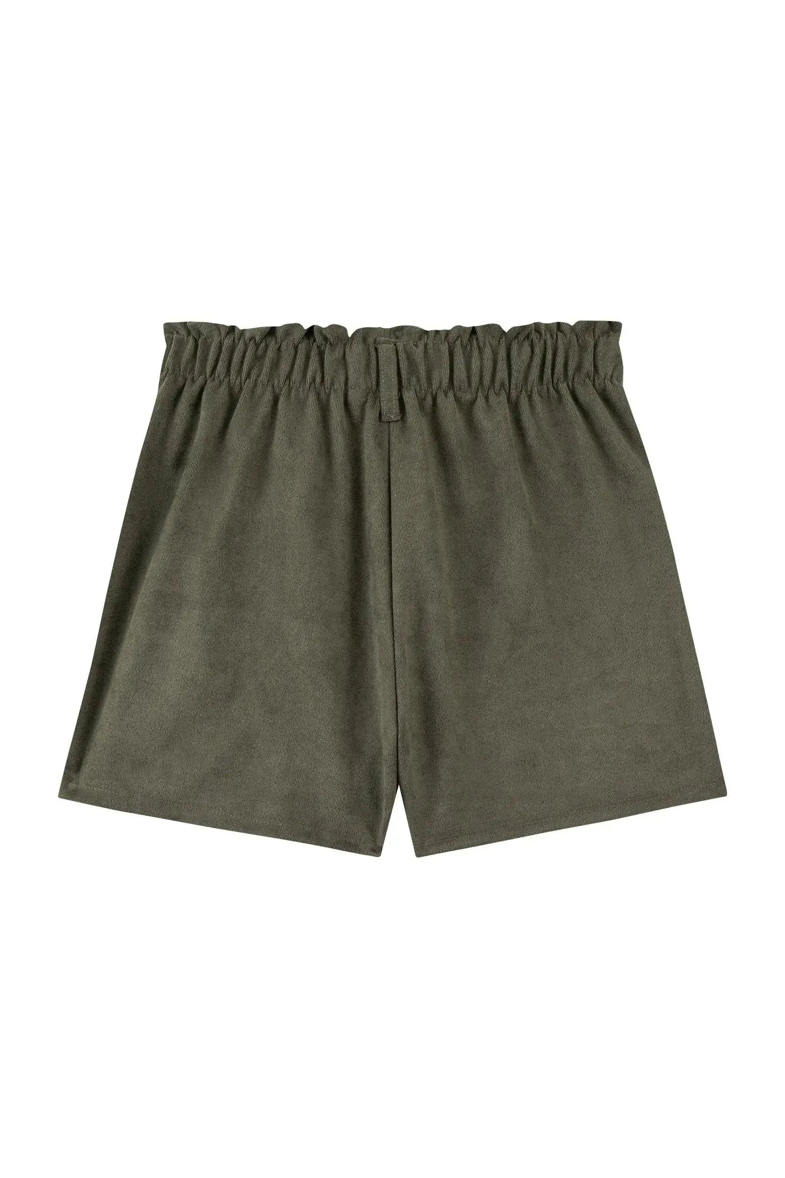 Conjunto de Blusa em Cotton e Shorts em Cotelê 93938 Kukiê Infantil Menina